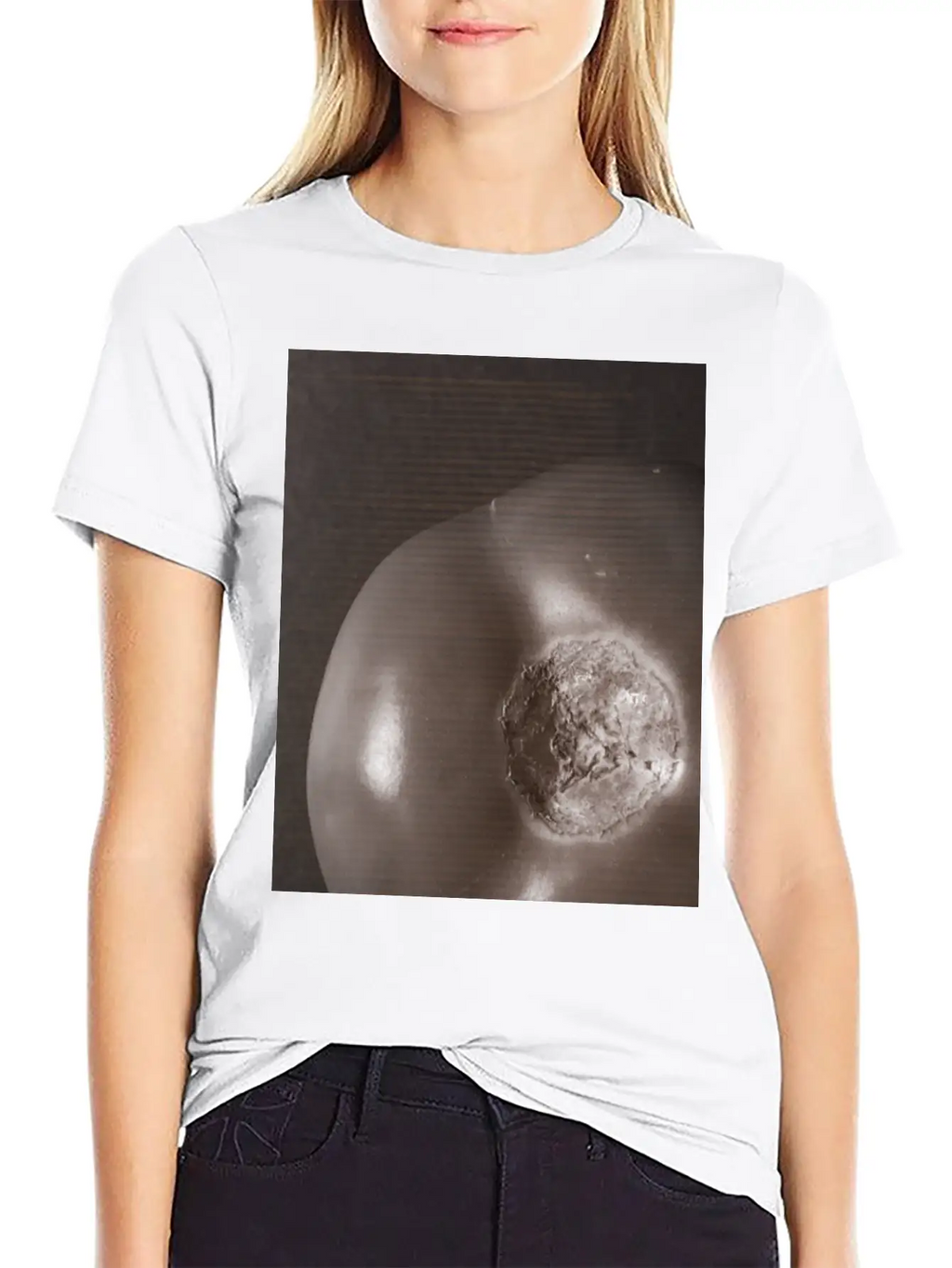 Nebular Tomato - Shape Of The Universe Relaxed Everyday Tee – Lightweight And Durable Cotton