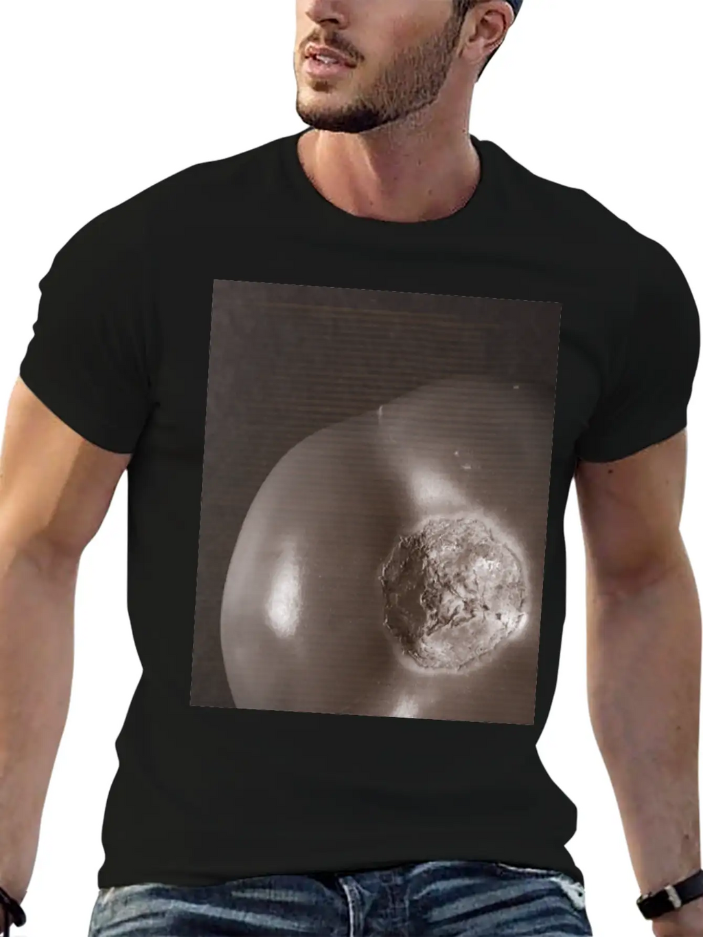 Nebular Tomato - Shape Of The Universe Relaxed Everyday Tee – Lightweight And Durable Cotton