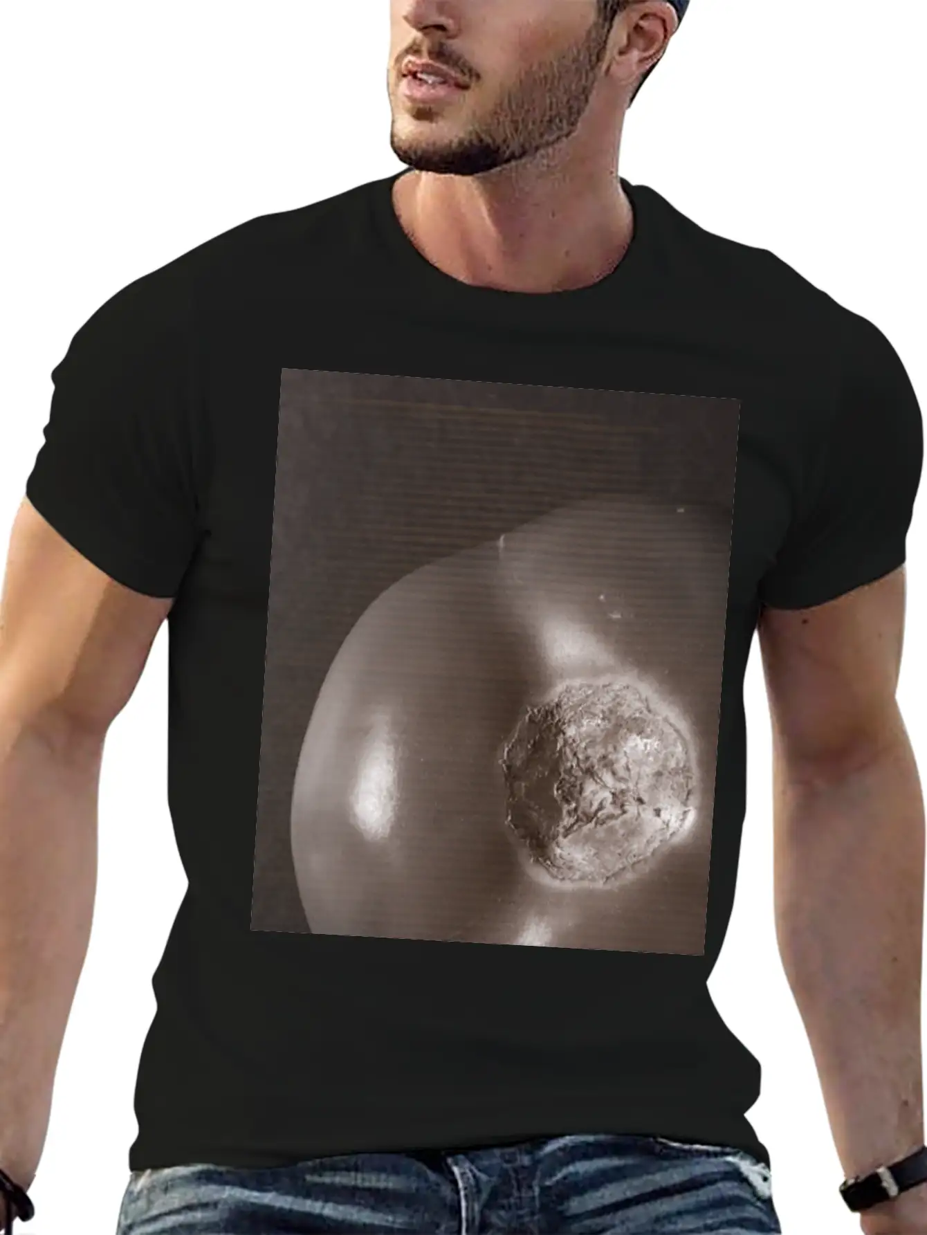 Nebular Tomato - Shape Of The Universe Relaxed Everyday Tee – Lightweight And Durable Cotton