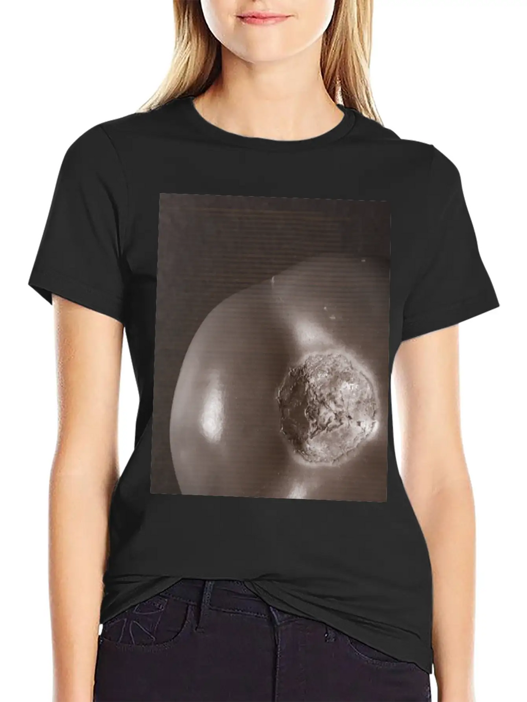 Nebular Tomato - Shape Of The Universe Relaxed Everyday Tee – Lightweight And Durable Cotton