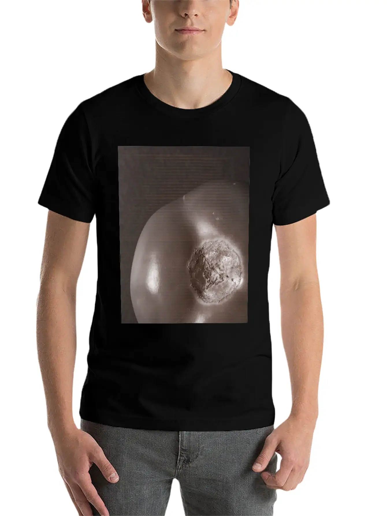 Nebular Tomato - Shape Of The Universe Relaxed Everyday Tee – Lightweight And Durable Cotton