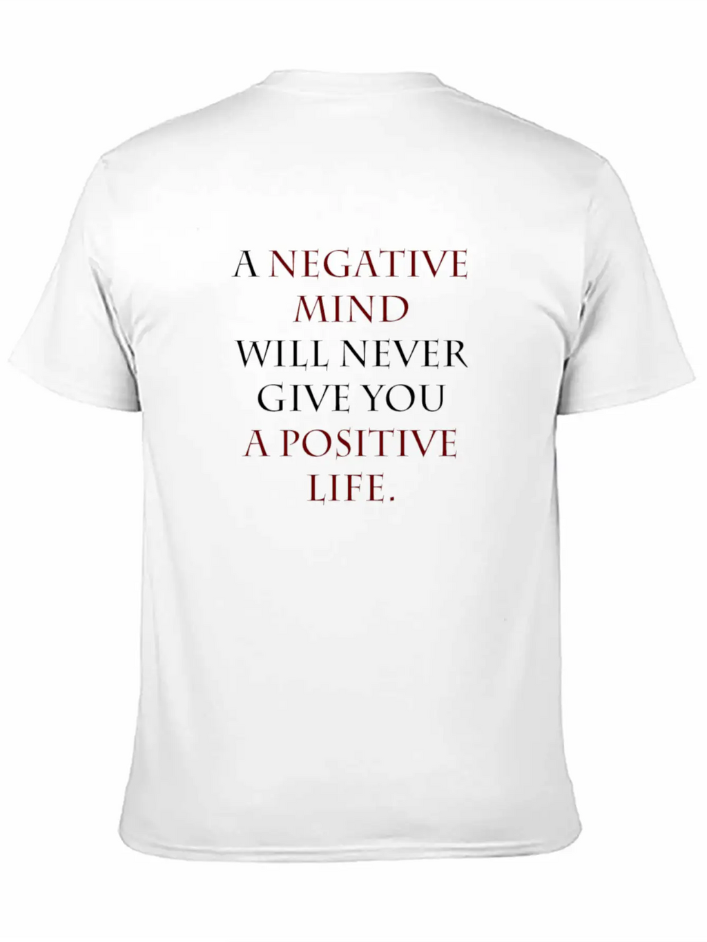 Negative Mind Timeless Short Sleeve Tee – Comfy And Minimalist Design