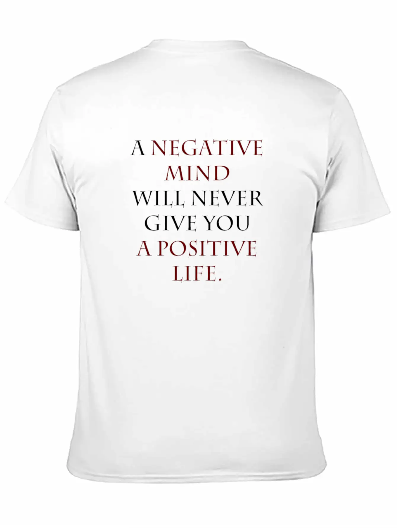 Negative Mind Timeless Short Sleeve Tee – Comfy And Minimalist Design
