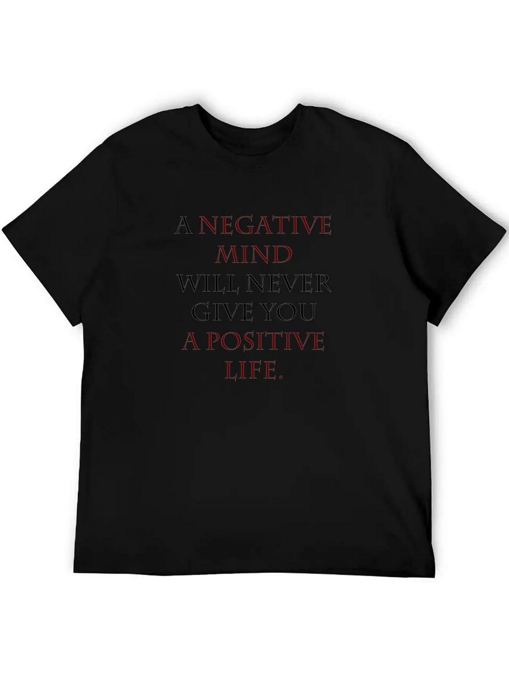 Negative Mind Timeless Short Sleeve Tee – Comfy And Minimalist Design