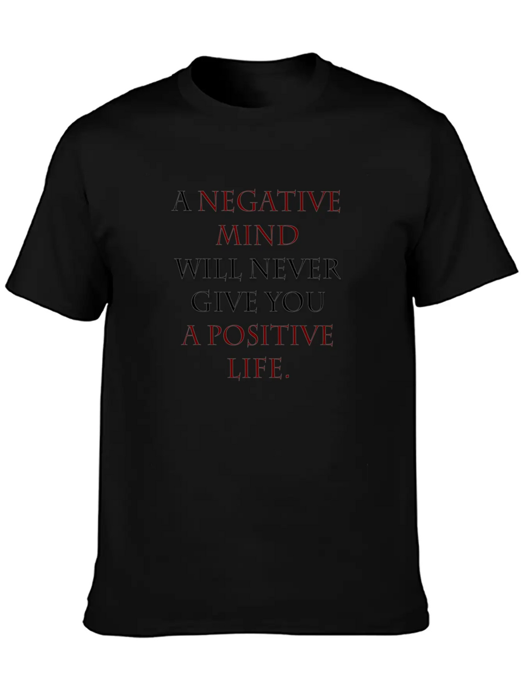 Negative Mind Timeless Short Sleeve Tee – Comfy And Minimalist Design
