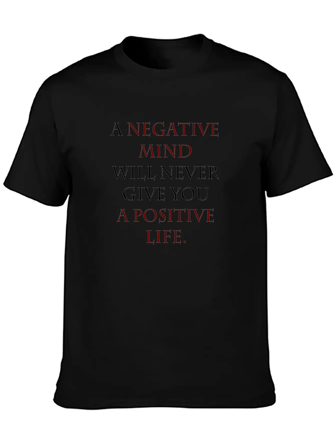 Negative Mind Timeless Short Sleeve Tee – Comfy And Minimalist Design
