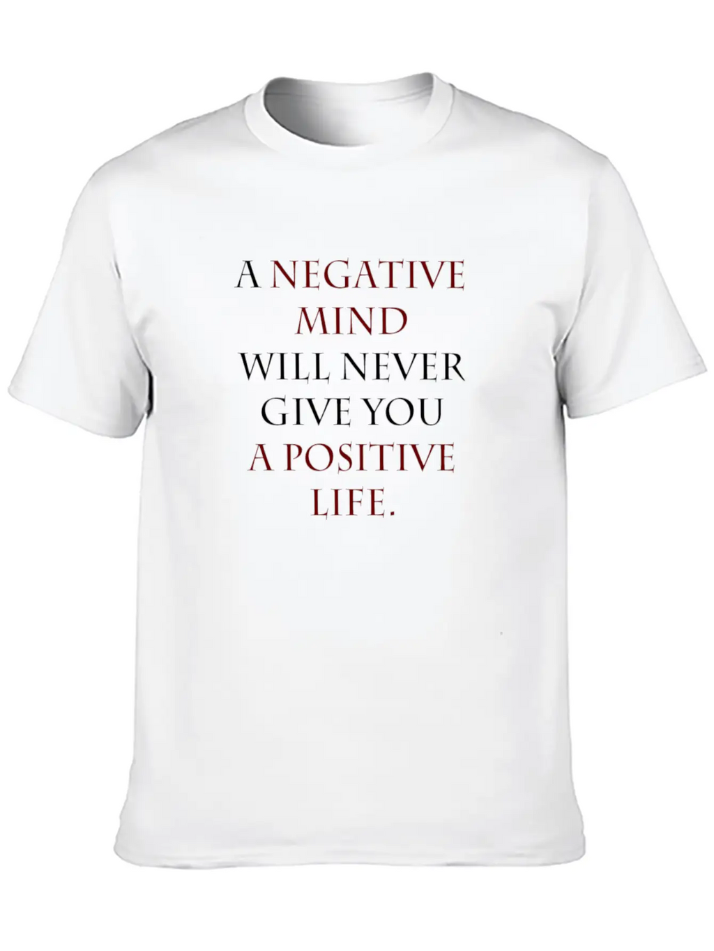Negative Mind Timeless Short Sleeve Tee – Comfy And Minimalist Design