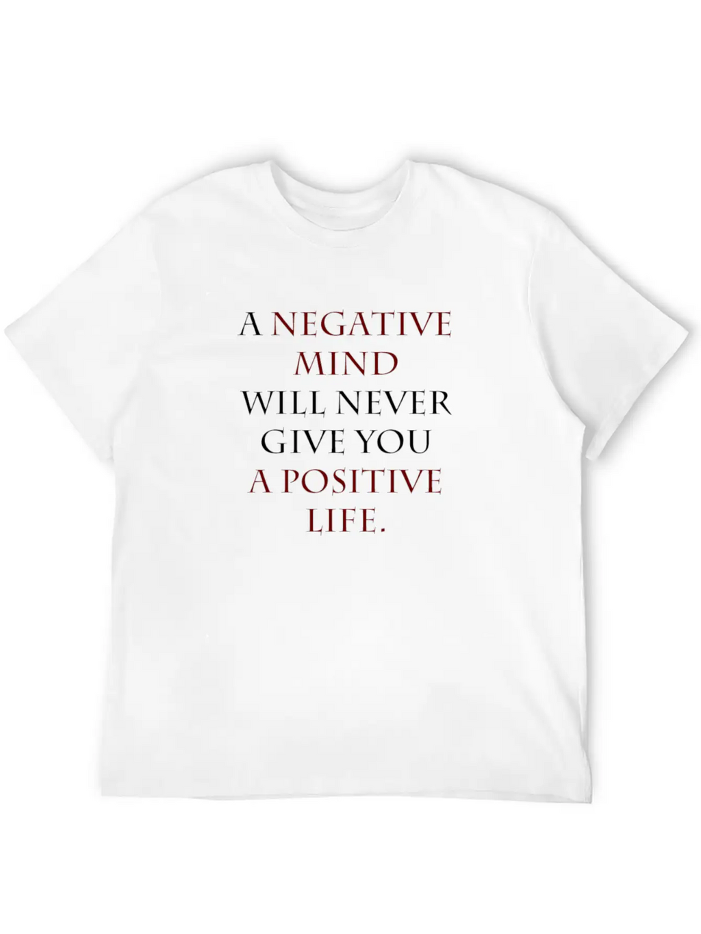 Negative Mind Timeless Short Sleeve Tee – Comfy And Minimalist Design
