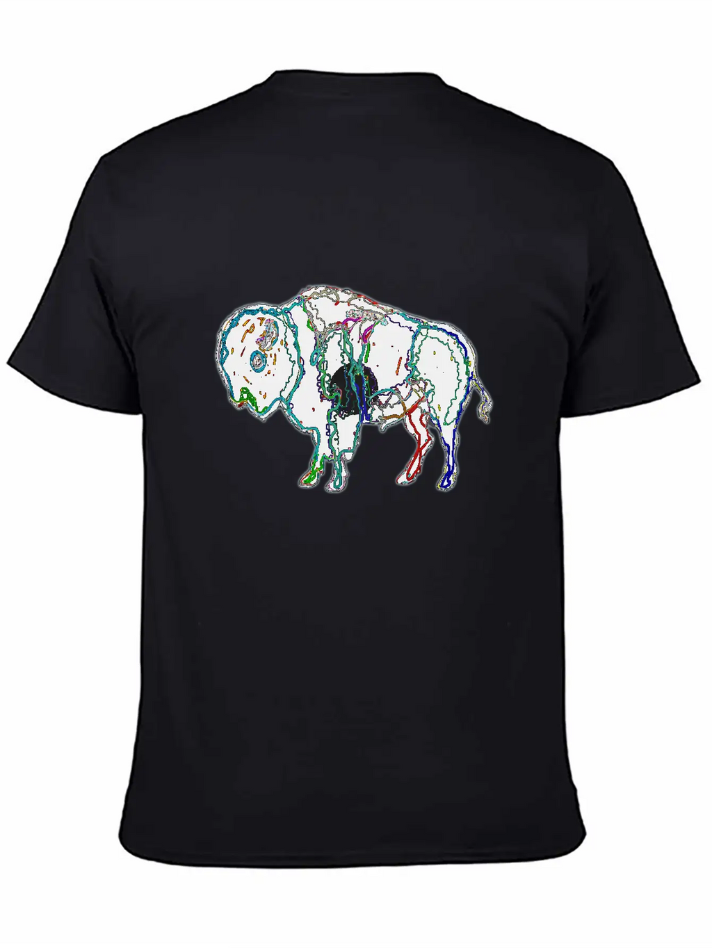 Neon Bison Stylish Everyday T-Shirt – Unisex Basic Cotton Tee