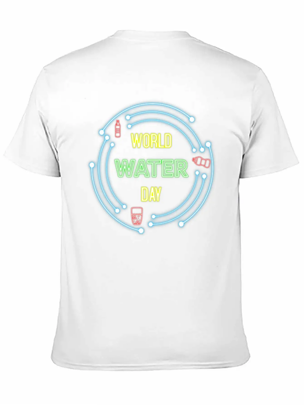 Neon Design Breathable Soft Cotton T-Shirt – Timeless Casual Look
