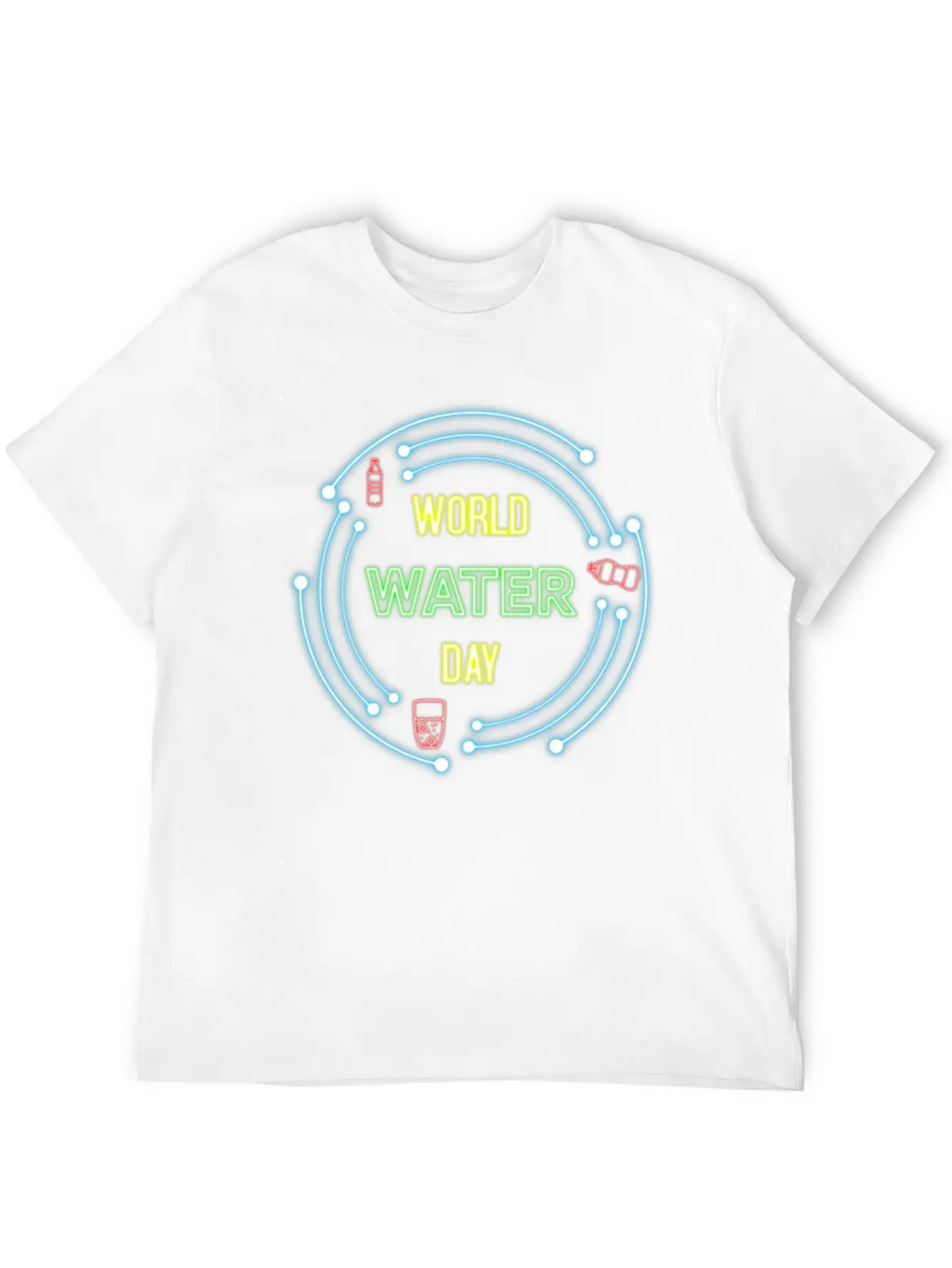 Neon Design Breathable Soft Cotton T-Shirt – Timeless Casual Look
