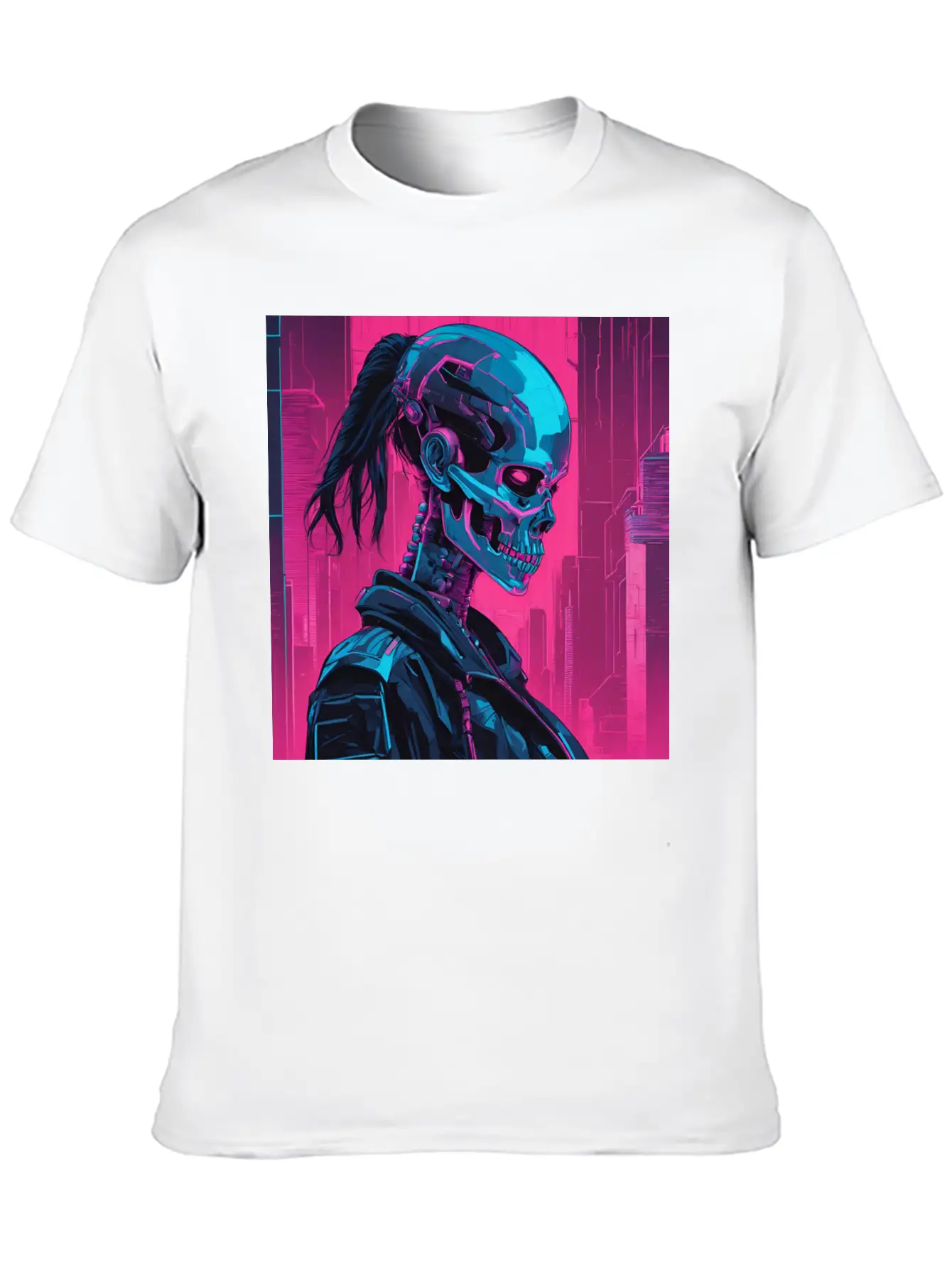 Neon Futuristic Style Basic Graphic T-Shirt – Daily Comfort In Soft Cotton