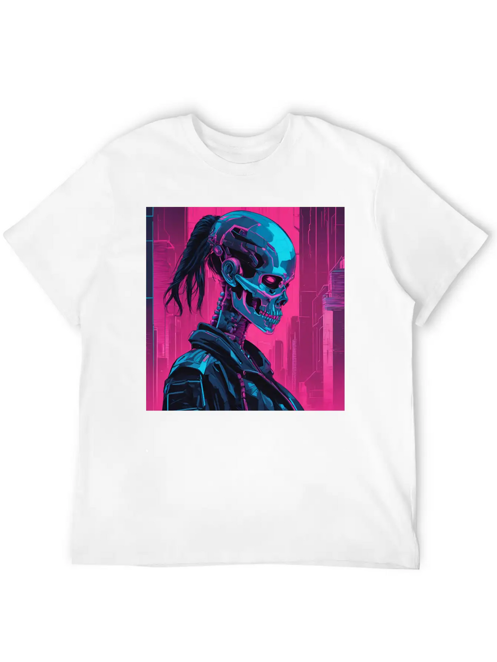 Neon Futuristic Style Basic Graphic T-Shirt – Daily Comfort In Soft Cotton