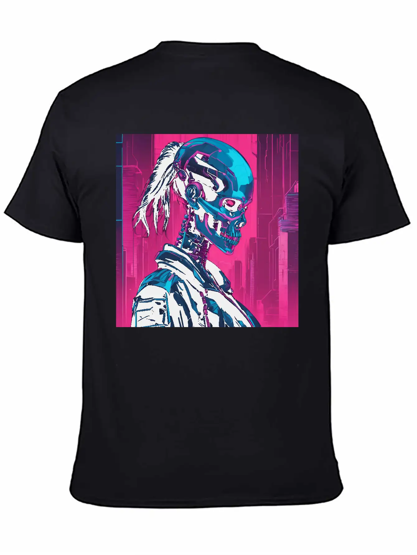 Neon Futuristic Style Basic Graphic T-Shirt – Daily Comfort In Soft Cotton