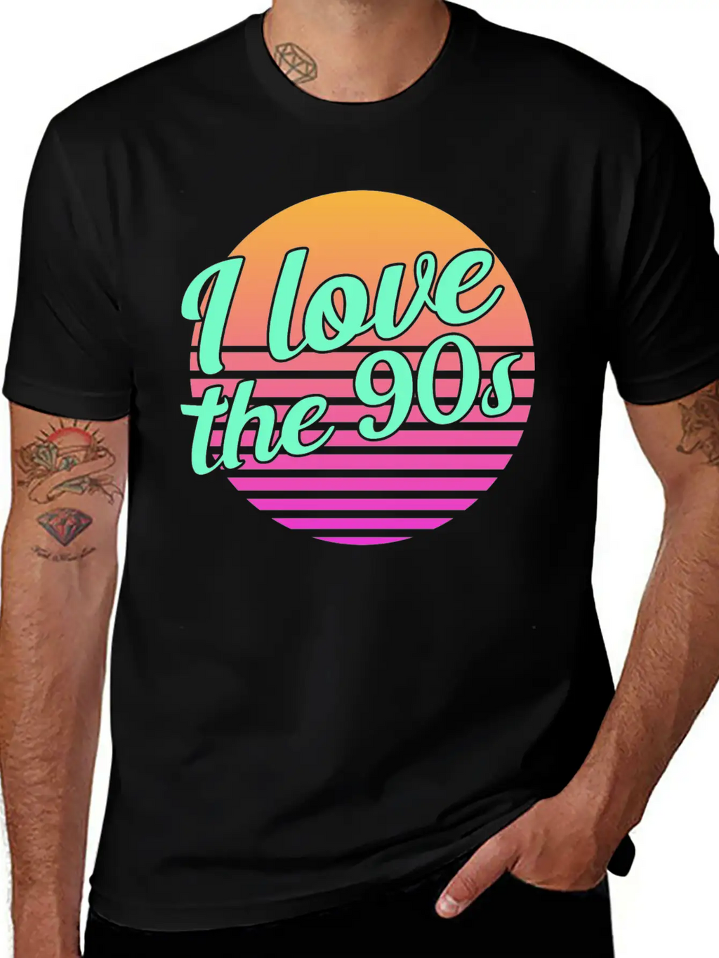 Neon Graphic Basic Graphic T-Shirt – Daily Comfort In Soft Cotton
