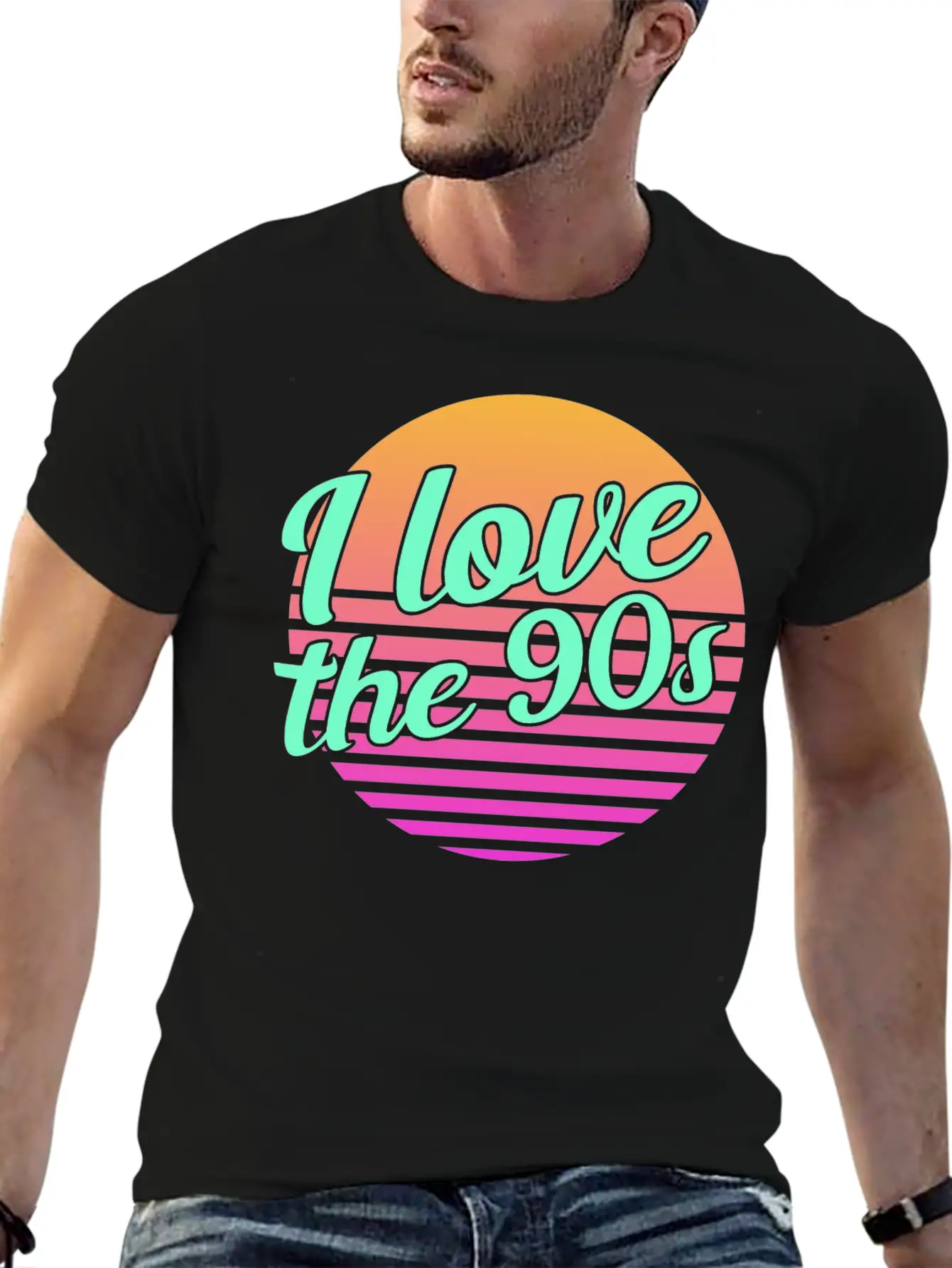 Neon Graphic Basic Graphic T-Shirt – Daily Comfort In Soft Cotton
