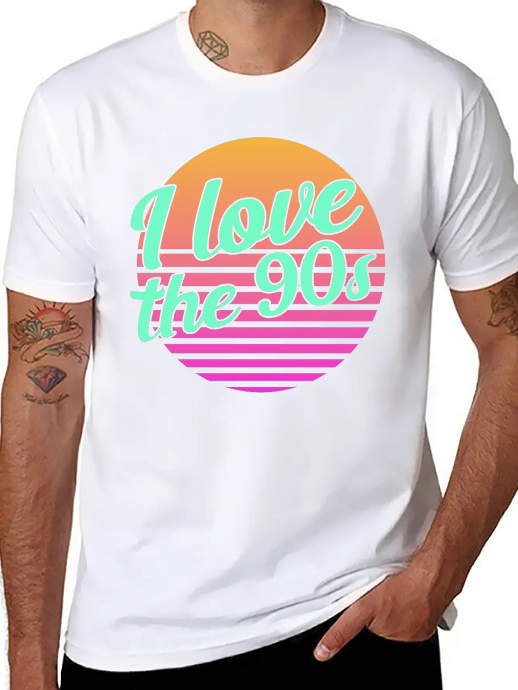 Neon Graphic Basic Graphic T-Shirt – Daily Comfort In Soft Cotton