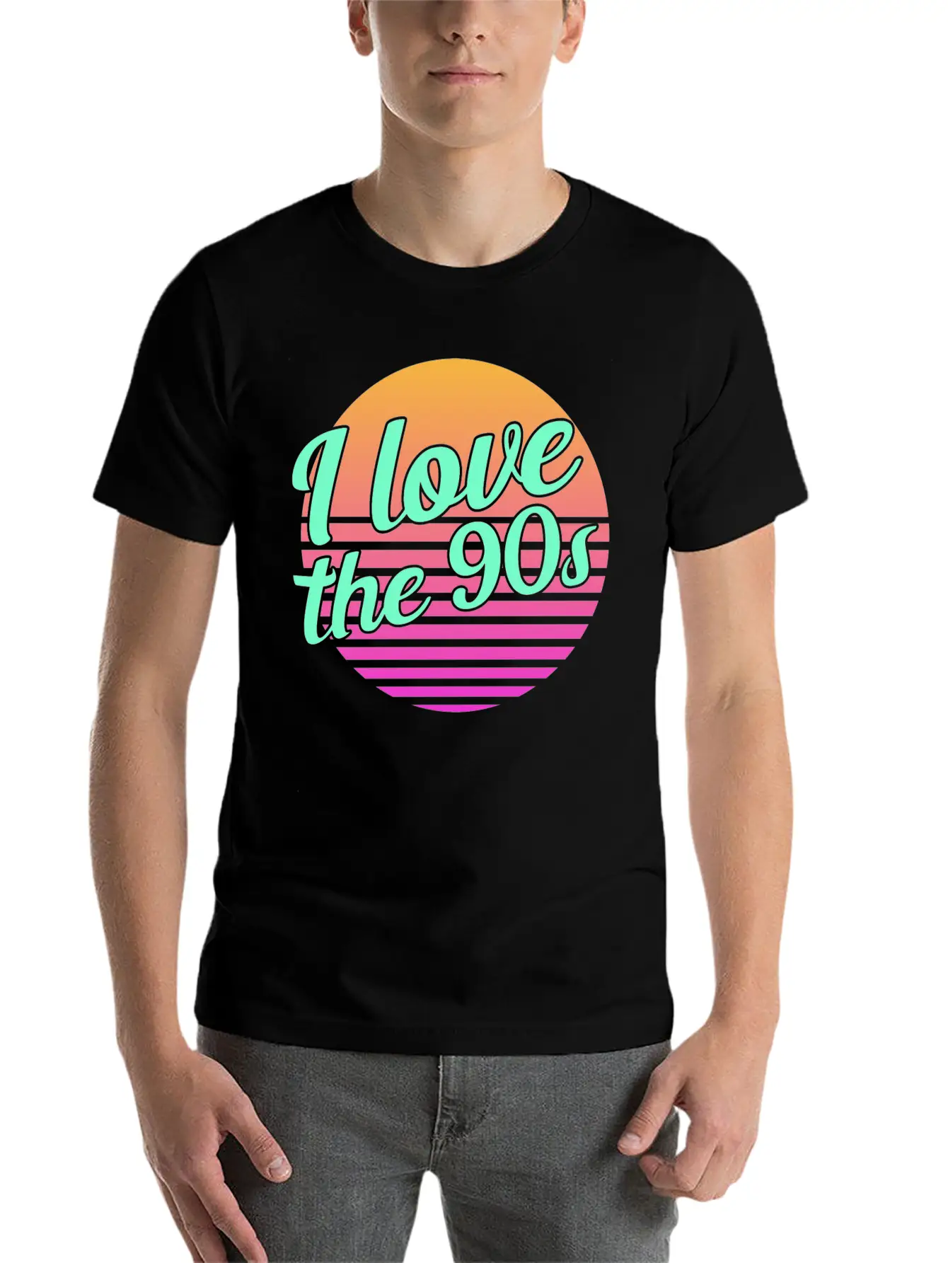 Neon Graphic Basic Graphic T-Shirt – Daily Comfort In Soft Cotton