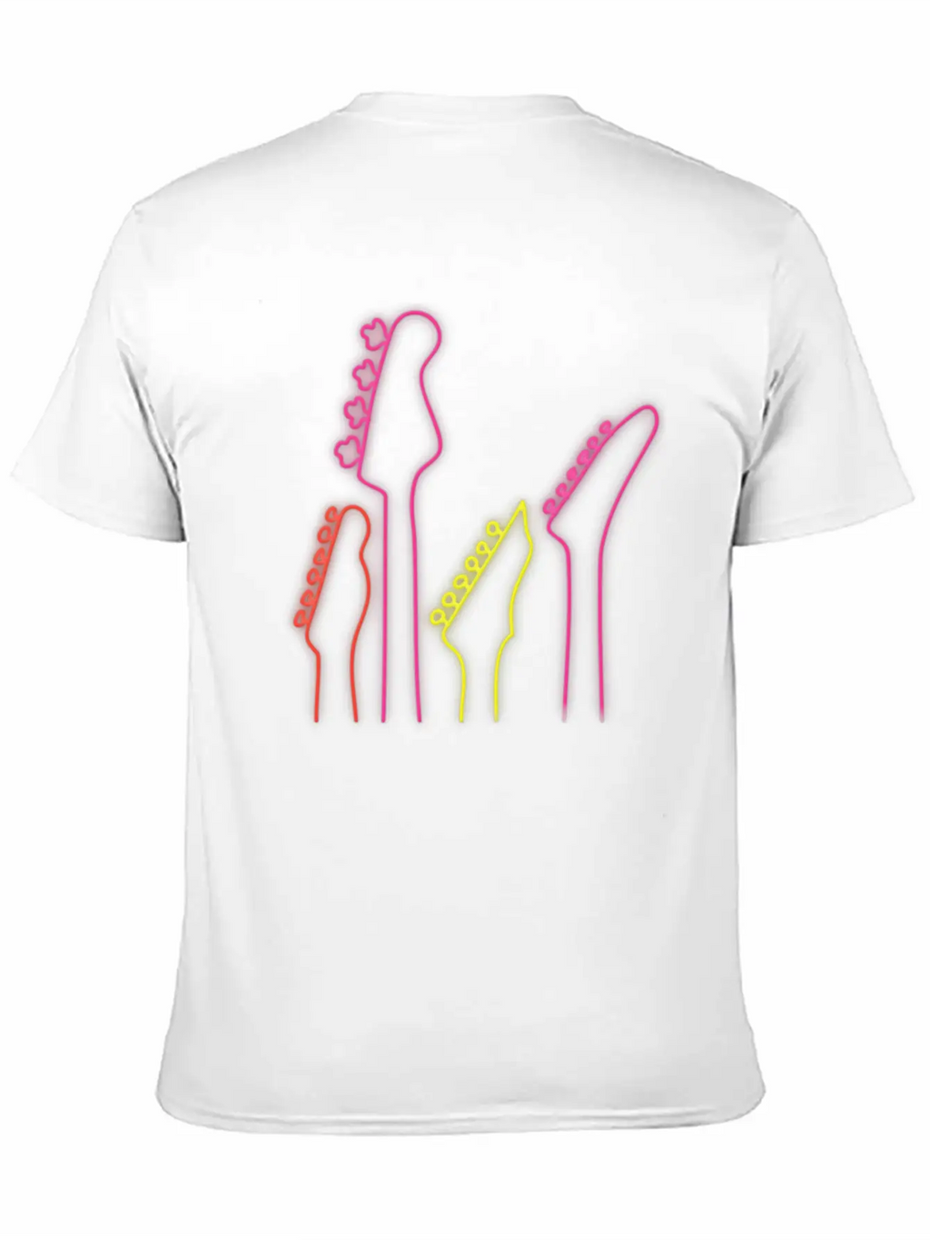 Neon Guitars Stylish Everyday T-Shirt – Unisex Basic Cotton Tee