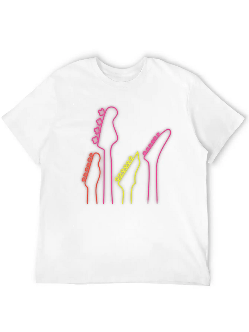 Neon Guitars Stylish Everyday T-Shirt – Unisex Basic Cotton Tee