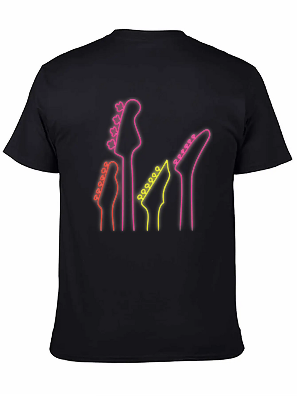 Neon Guitars Stylish Everyday T-Shirt – Unisex Basic Cotton Tee