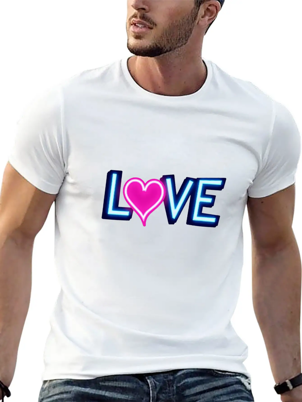 Neon Love Timeless Short Sleeve Tee – Comfy And Minimalist Design