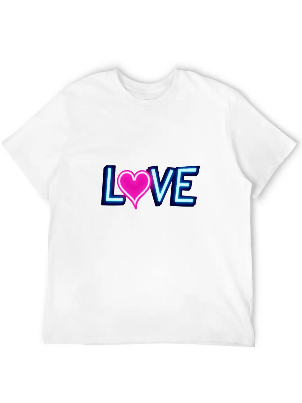 Neon Love Timeless Short Sleeve Tee – Comfy And Minimalist Design
