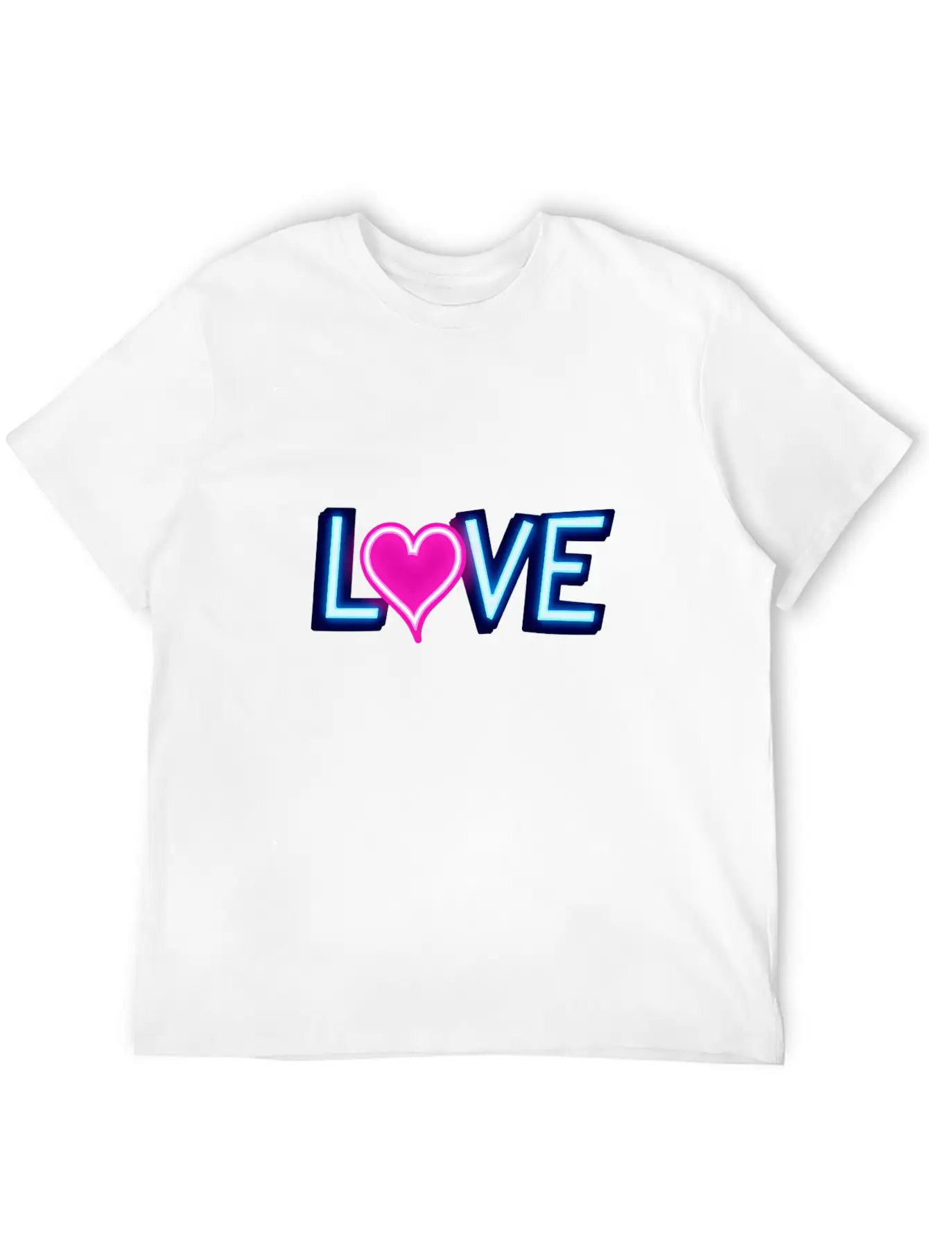 Neon Love Timeless Short Sleeve Tee – Comfy And Minimalist Design