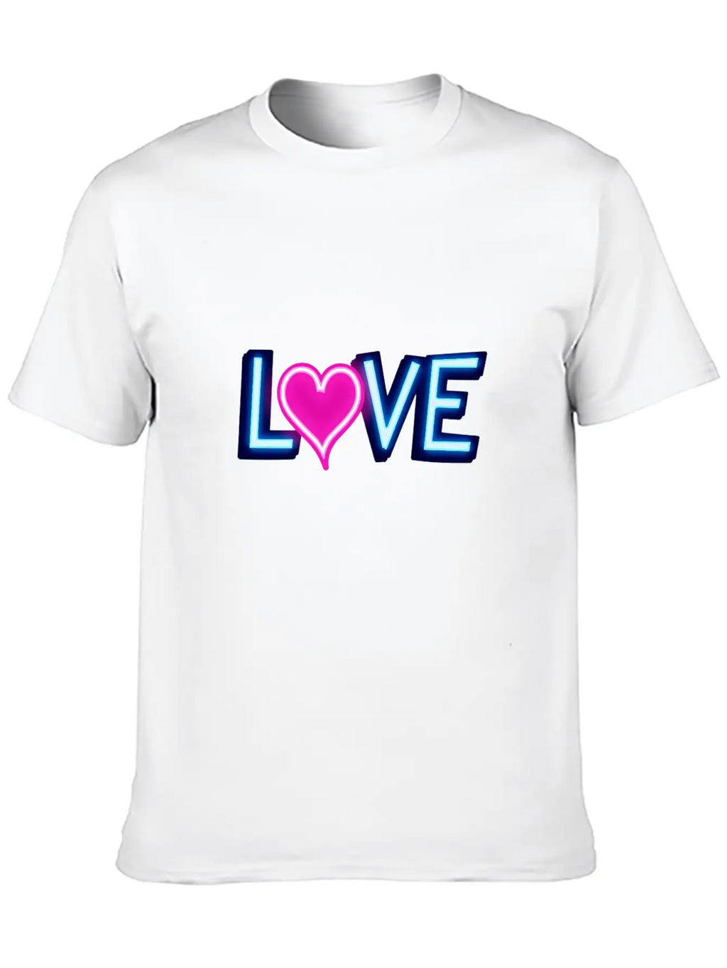 Neon Love Timeless Short Sleeve Tee – Comfy And Minimalist Design