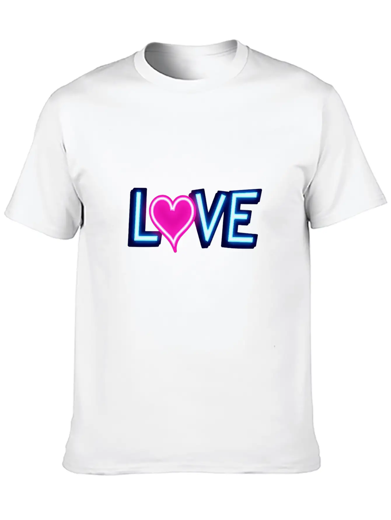 Neon Love Timeless Short Sleeve Tee – Comfy And Minimalist Design