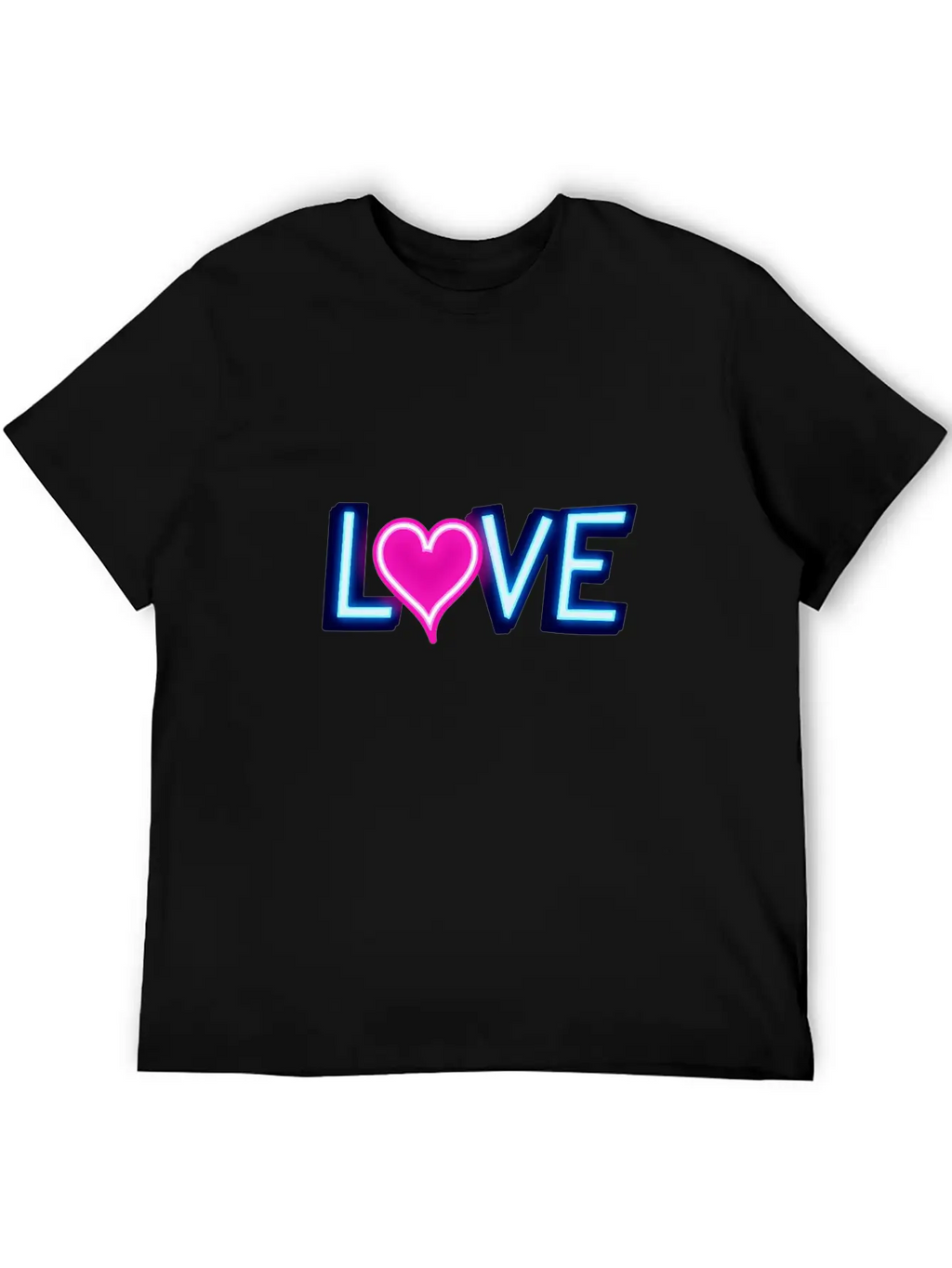 Neon Love Timeless Short Sleeve Tee – Comfy And Minimalist Design