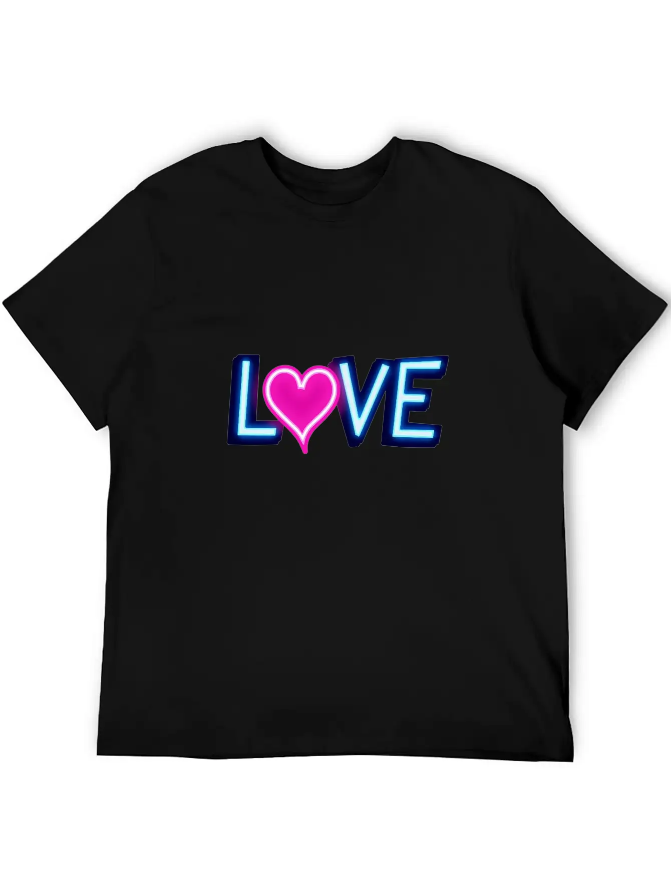 Neon Love Timeless Short Sleeve Tee – Comfy And Minimalist Design