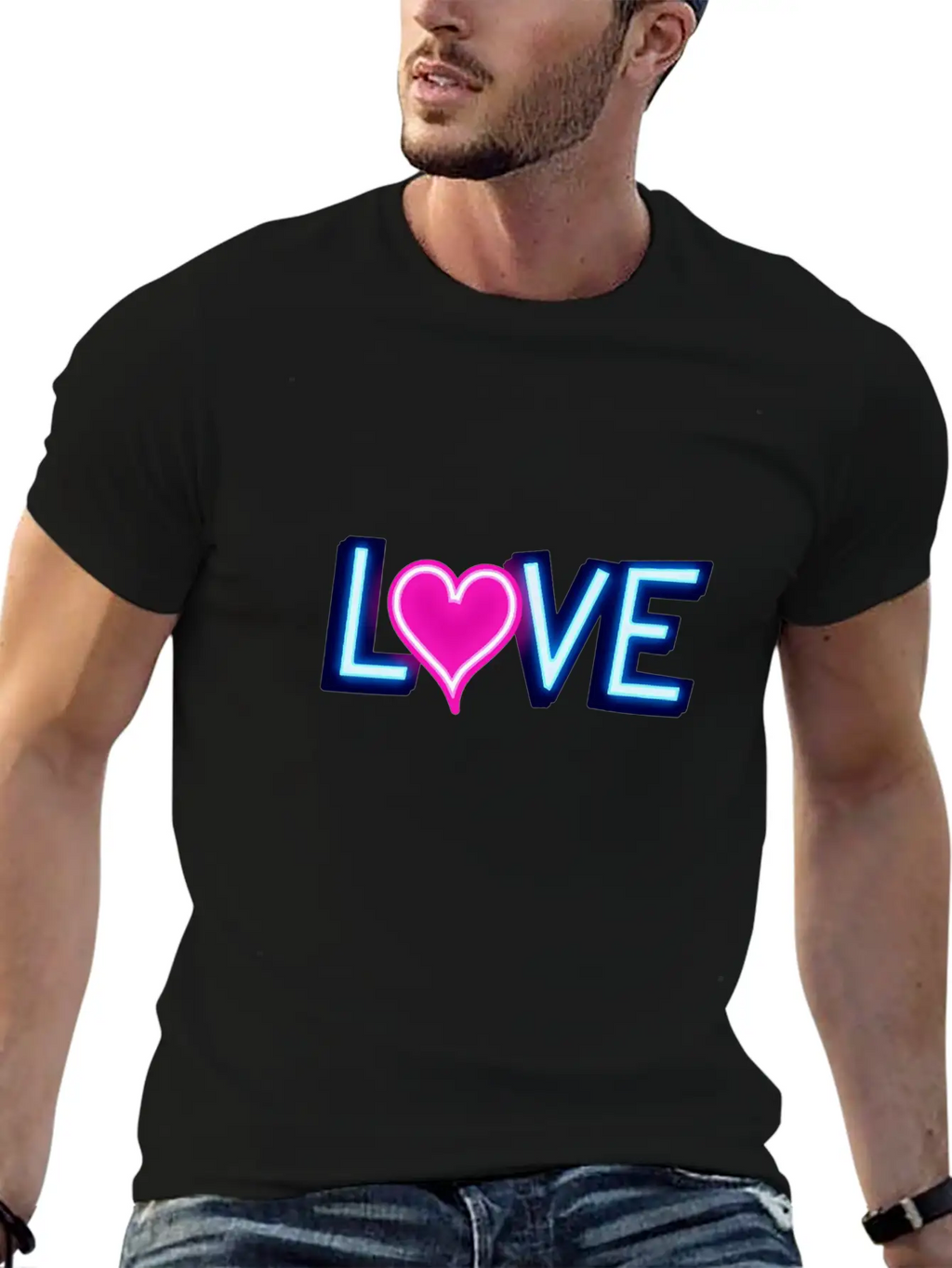 Neon Love Timeless Short Sleeve Tee – Comfy And Minimalist Design