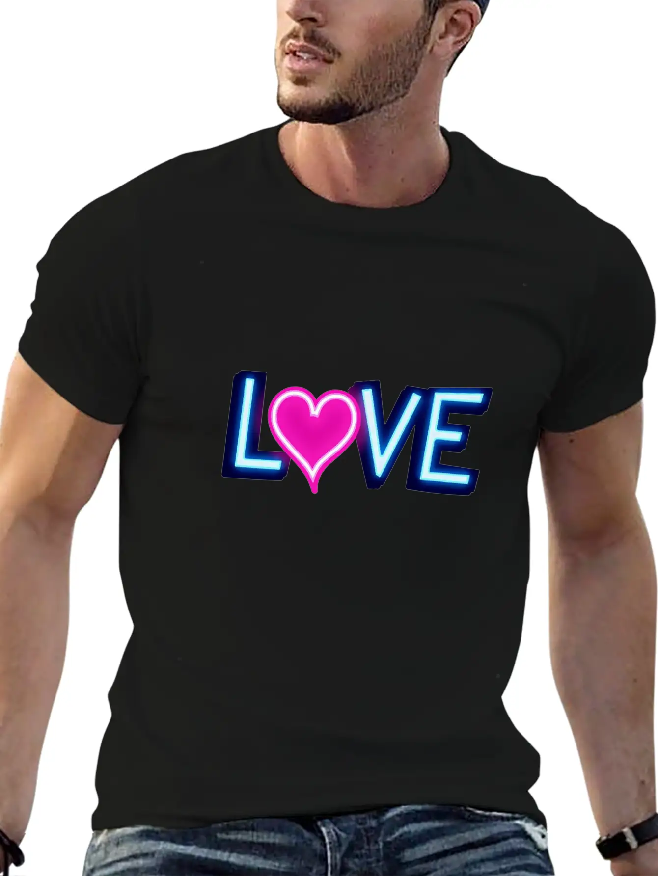 Neon Love Timeless Short Sleeve Tee – Comfy And Minimalist Design