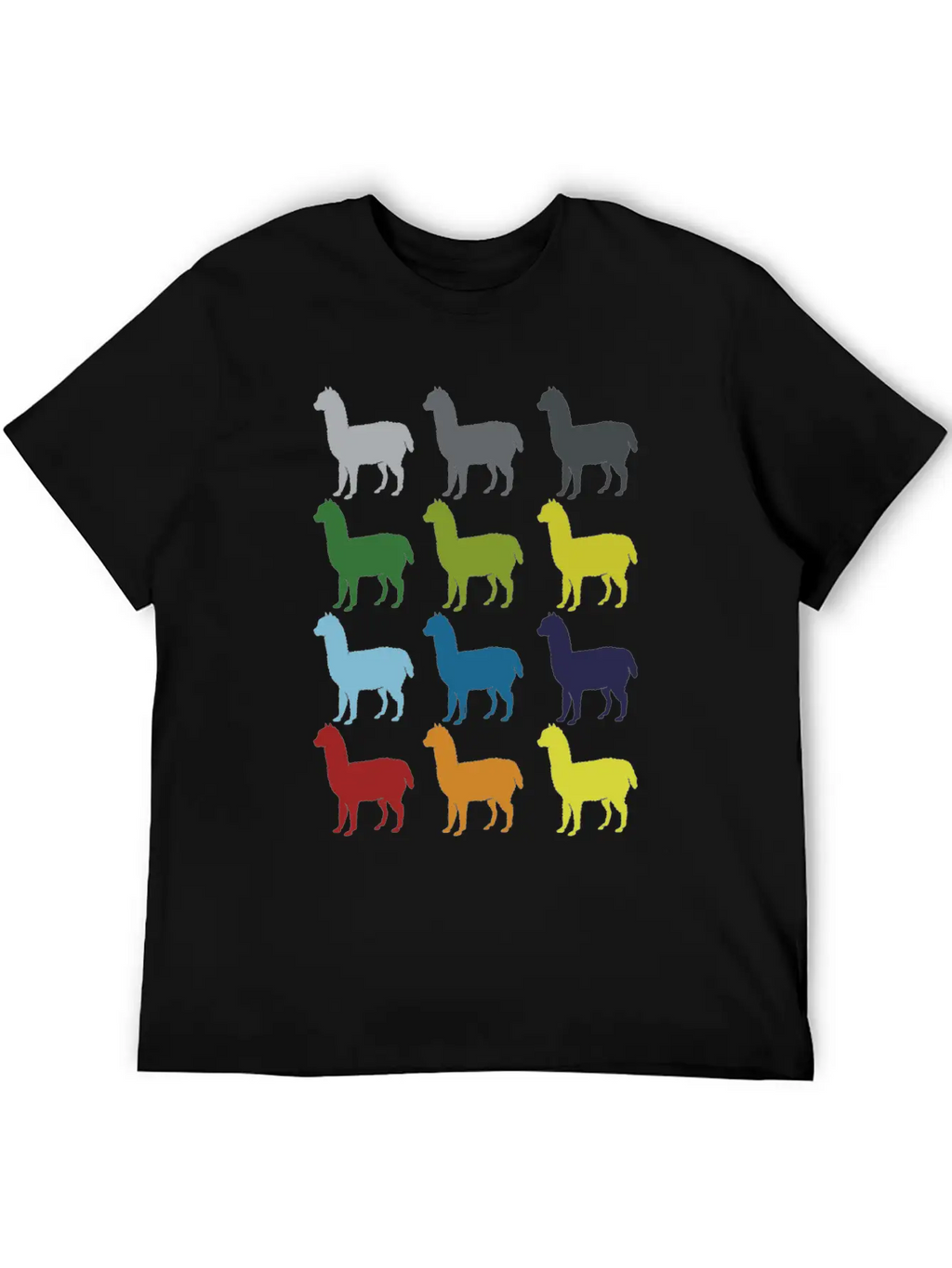 Neon Pop Art Retro Llama Animal Gift Idea Relaxed Everyday Tee – Lightweight And Durable Cotton