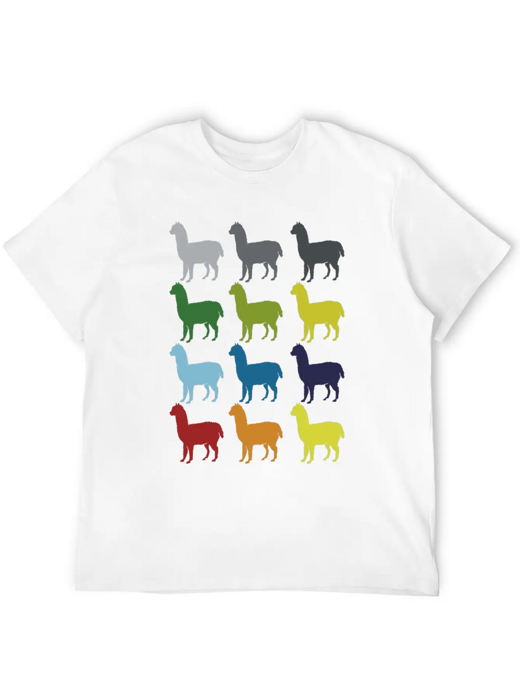 Neon Pop Art Retro Llama Animal Gift Idea Relaxed Everyday Tee – Lightweight And Durable Cotton