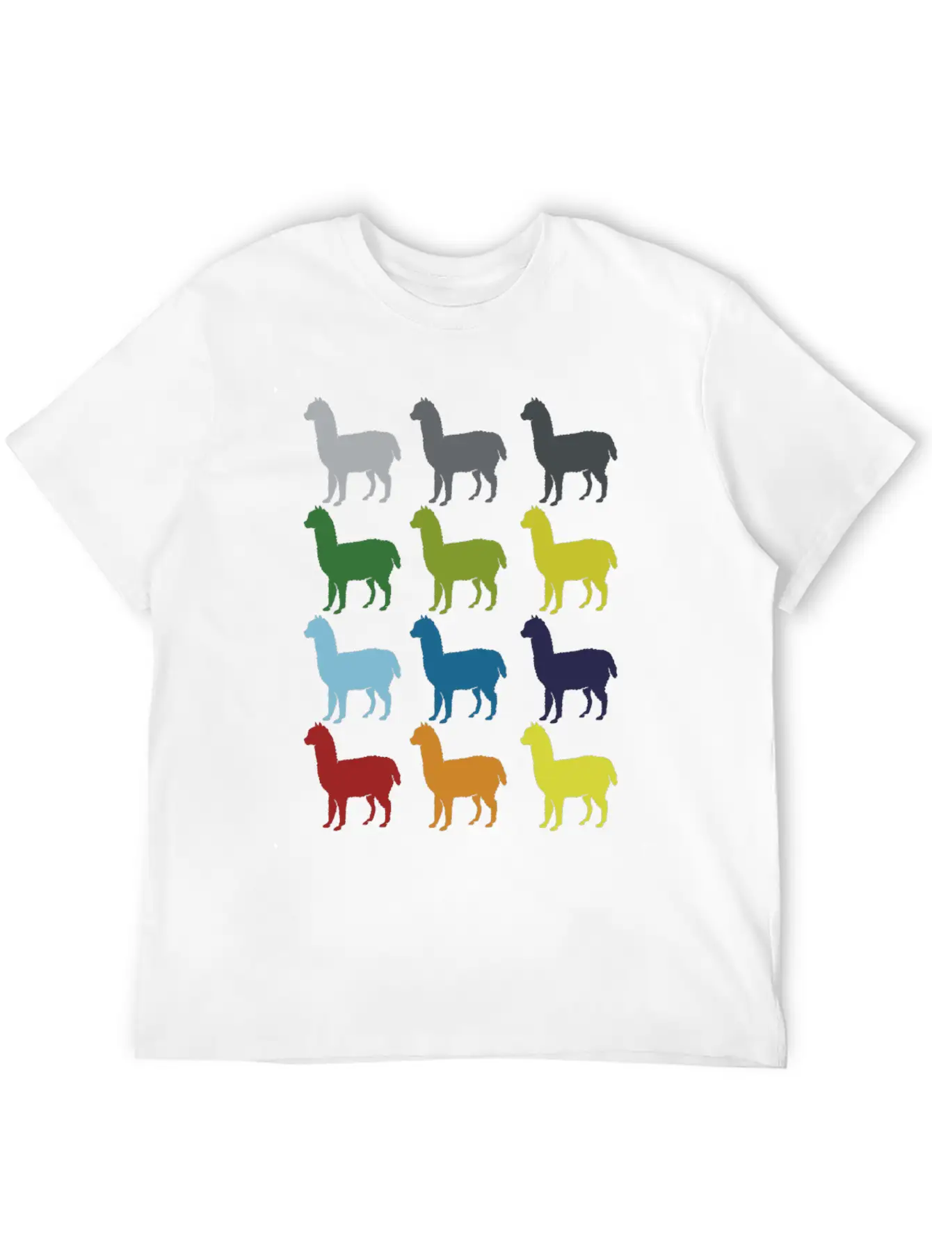 Neon Pop Art Retro Llama Animal Gift Idea Relaxed Everyday Tee – Lightweight And Durable Cotton