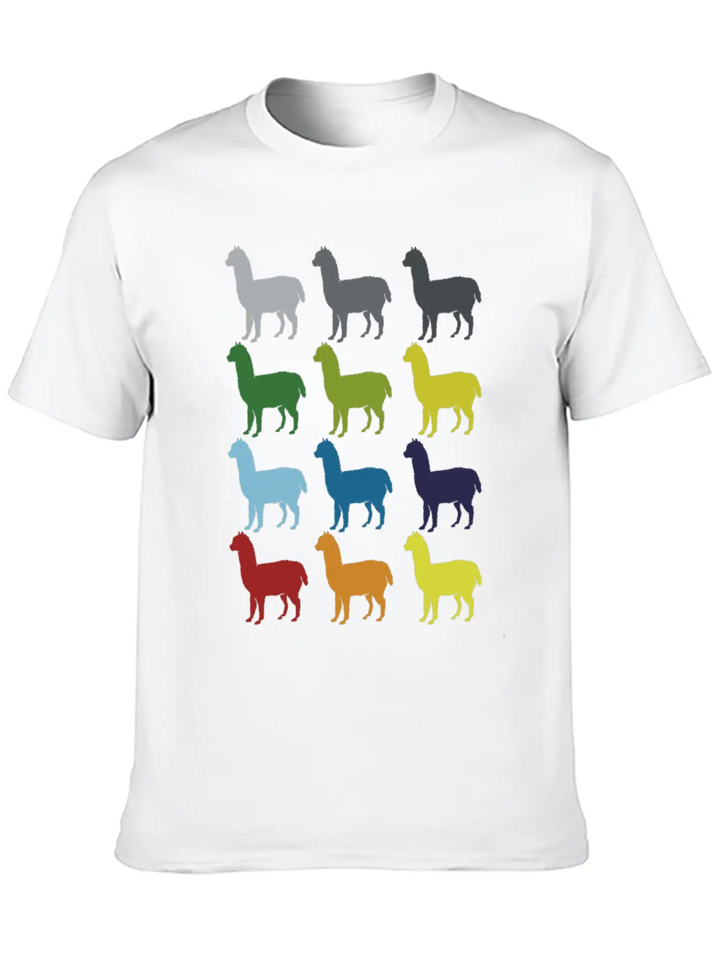 Neon Pop Art Retro Llama Animal Gift Idea Relaxed Everyday Tee – Lightweight And Durable Cotton