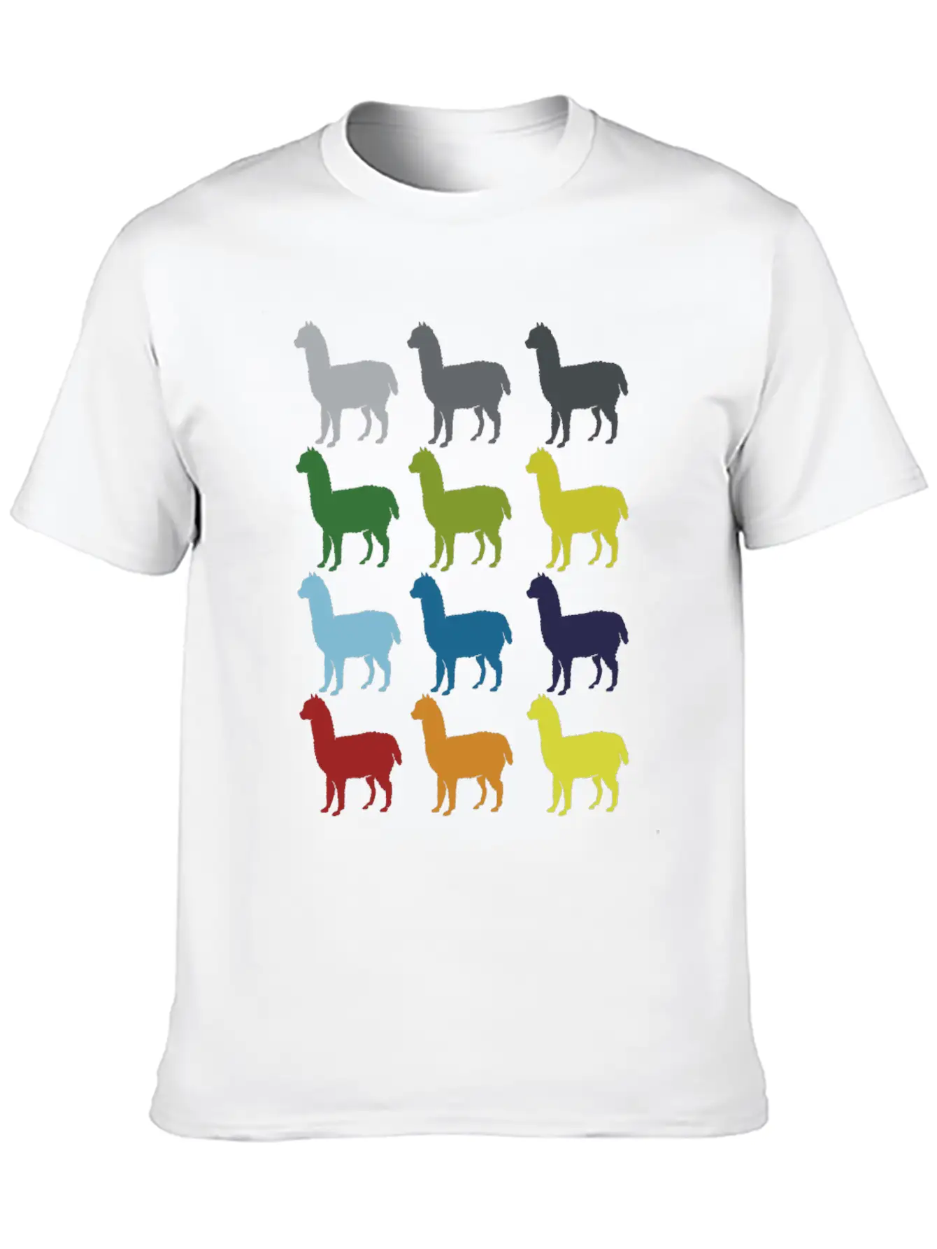 Neon Pop Art Retro Llama Animal Gift Idea Relaxed Everyday Tee – Lightweight And Durable Cotton