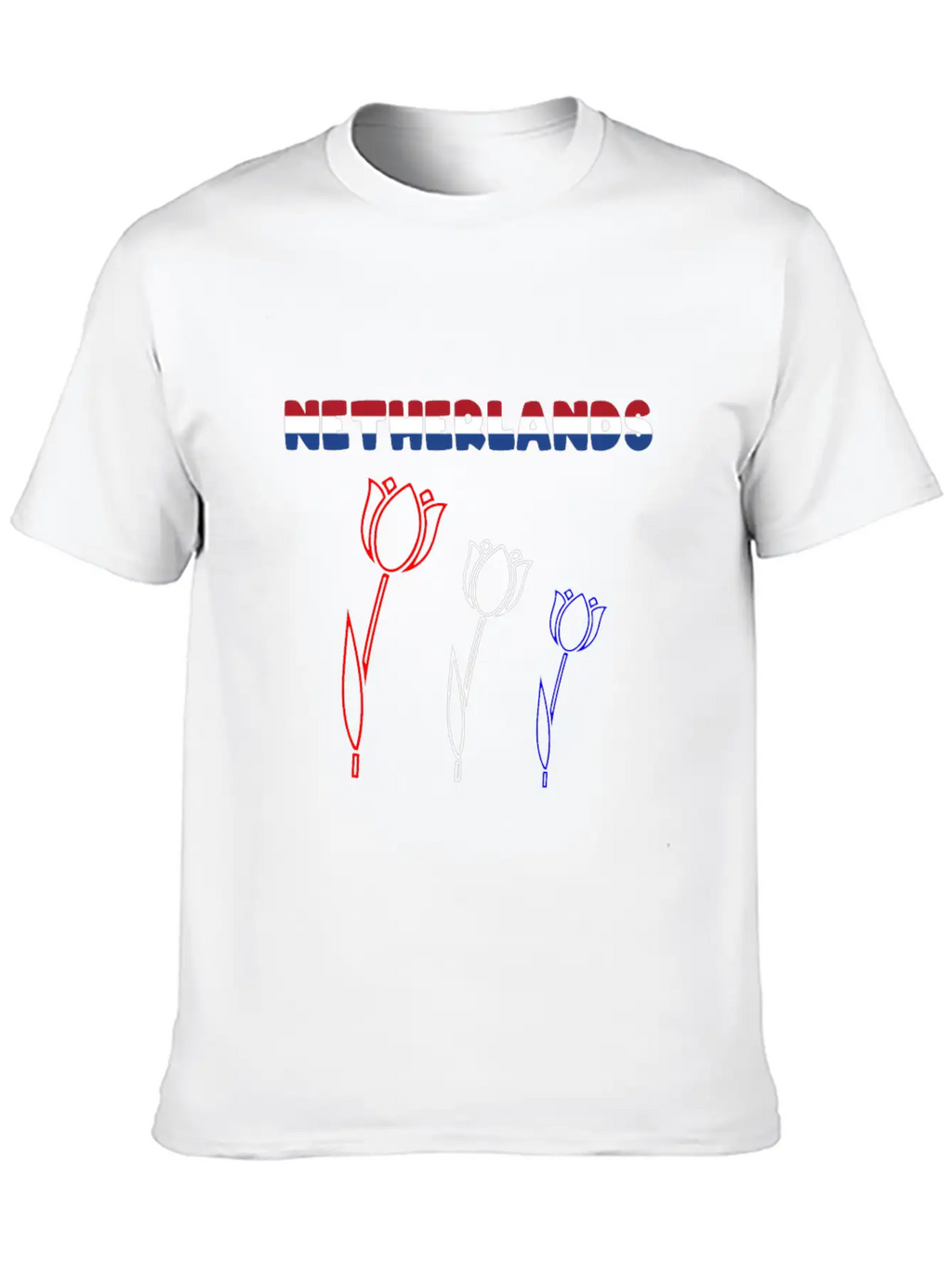 Netherlands Tulips Stylish Everyday T-Shirt – Unisex Basic Cotton Tee