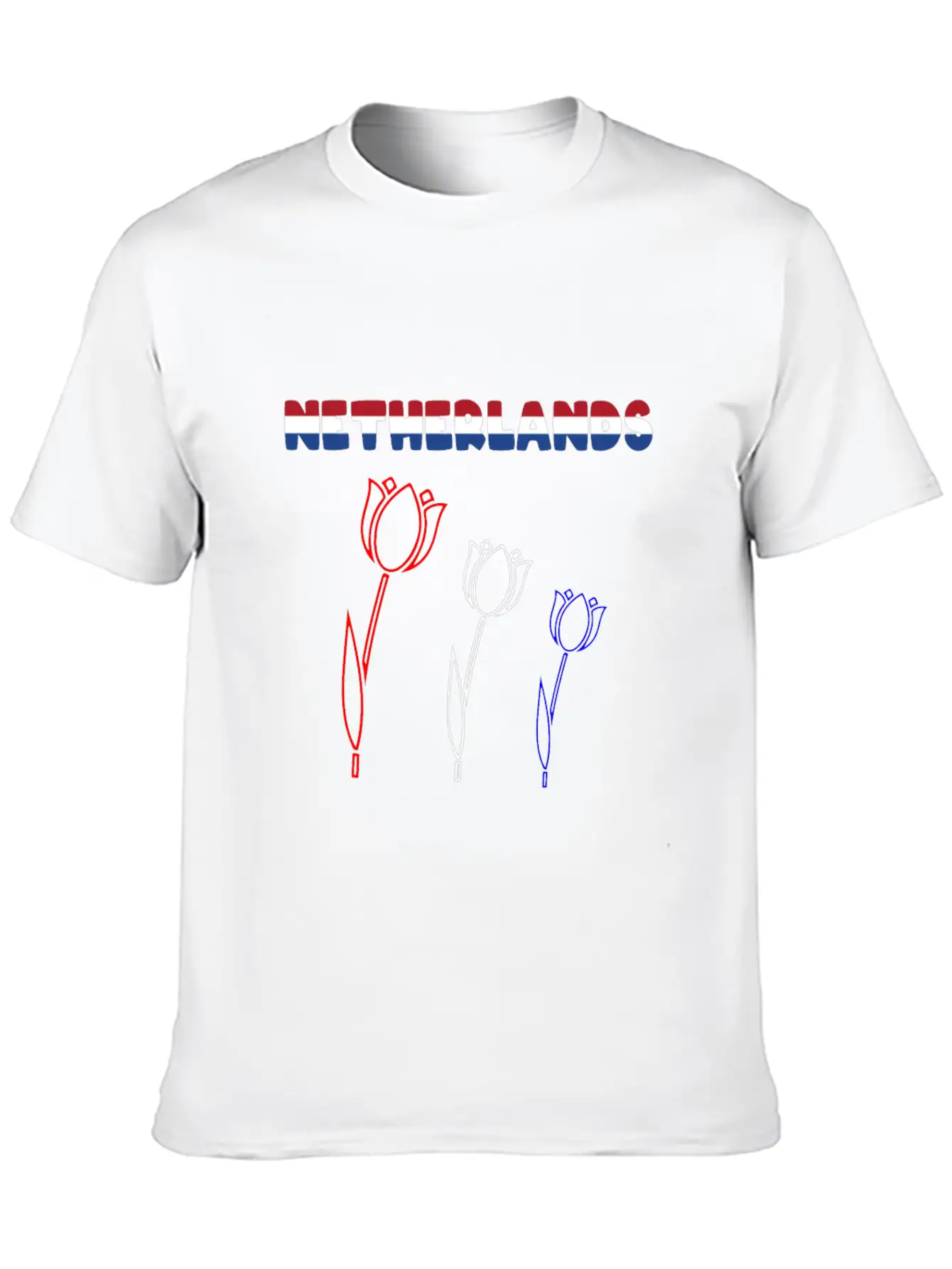 Netherlands Tulips Stylish Everyday T-Shirt – Unisex Basic Cotton Tee