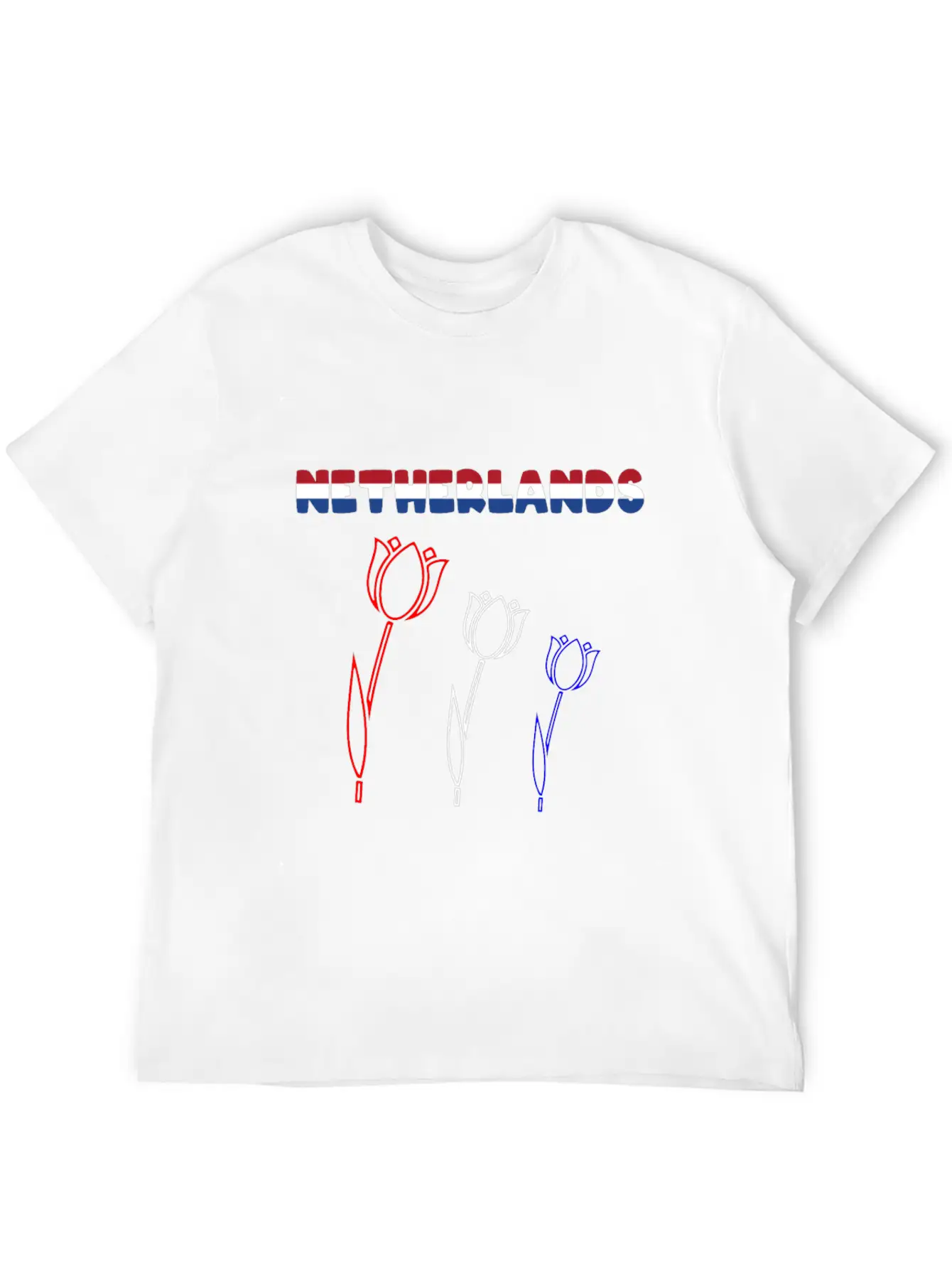 Netherlands Tulips Stylish Everyday T-Shirt – Unisex Basic Cotton Tee