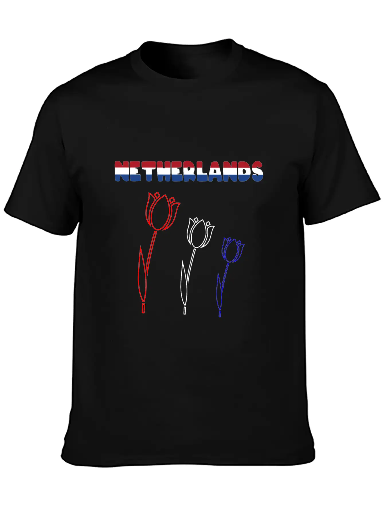Netherlands Tulips Stylish Everyday T-Shirt – Unisex Basic Cotton Tee