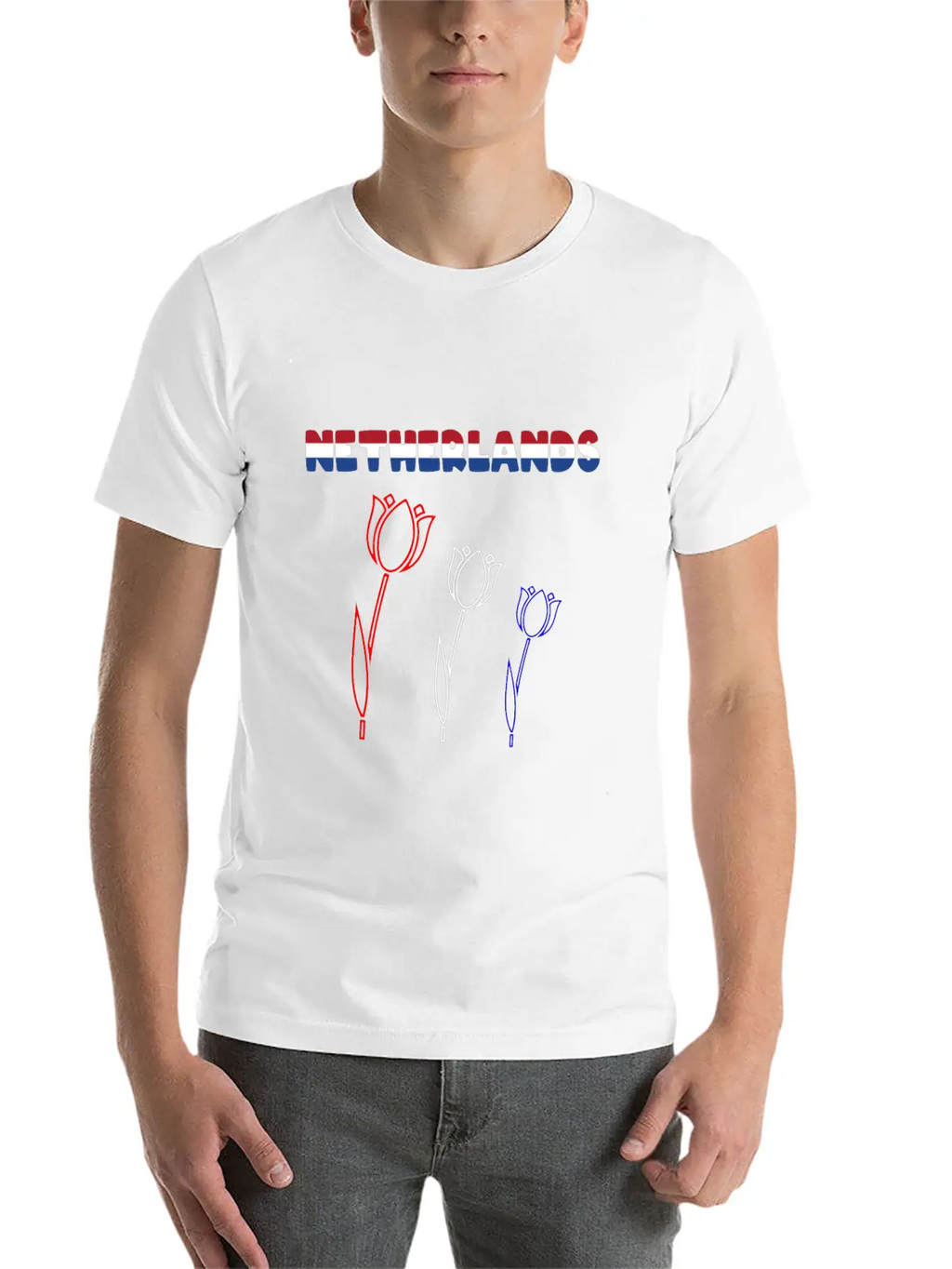 Netherlands Tulips Stylish Everyday T-Shirt – Unisex Basic Cotton Tee