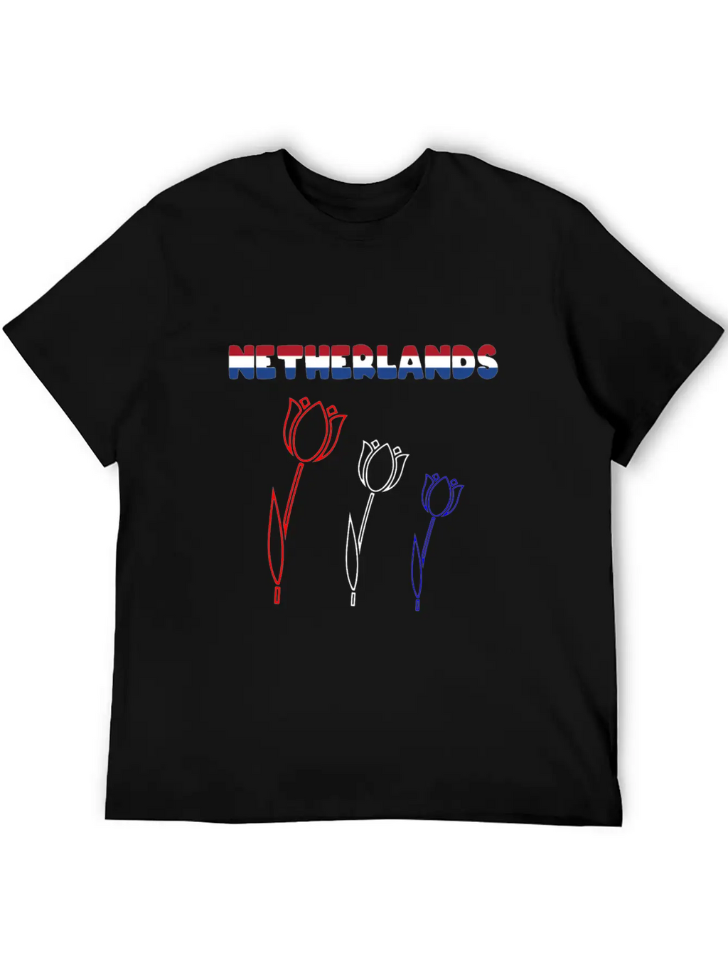 Netherlands Tulips Stylish Everyday T-Shirt – Unisex Basic Cotton Tee