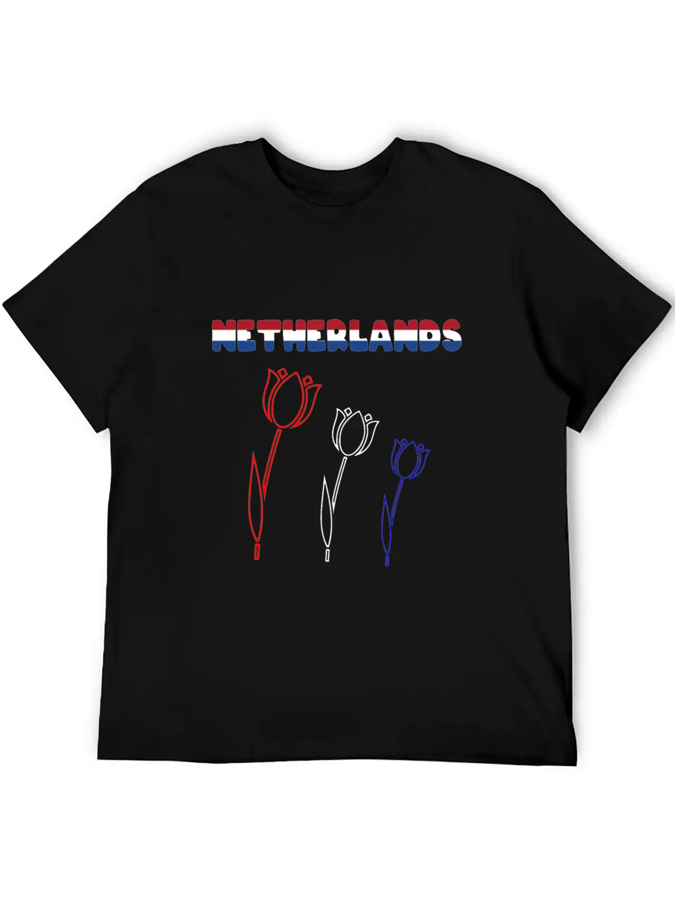 Netherlands Tulips Stylish Everyday T-Shirt – Unisex Basic Cotton Tee