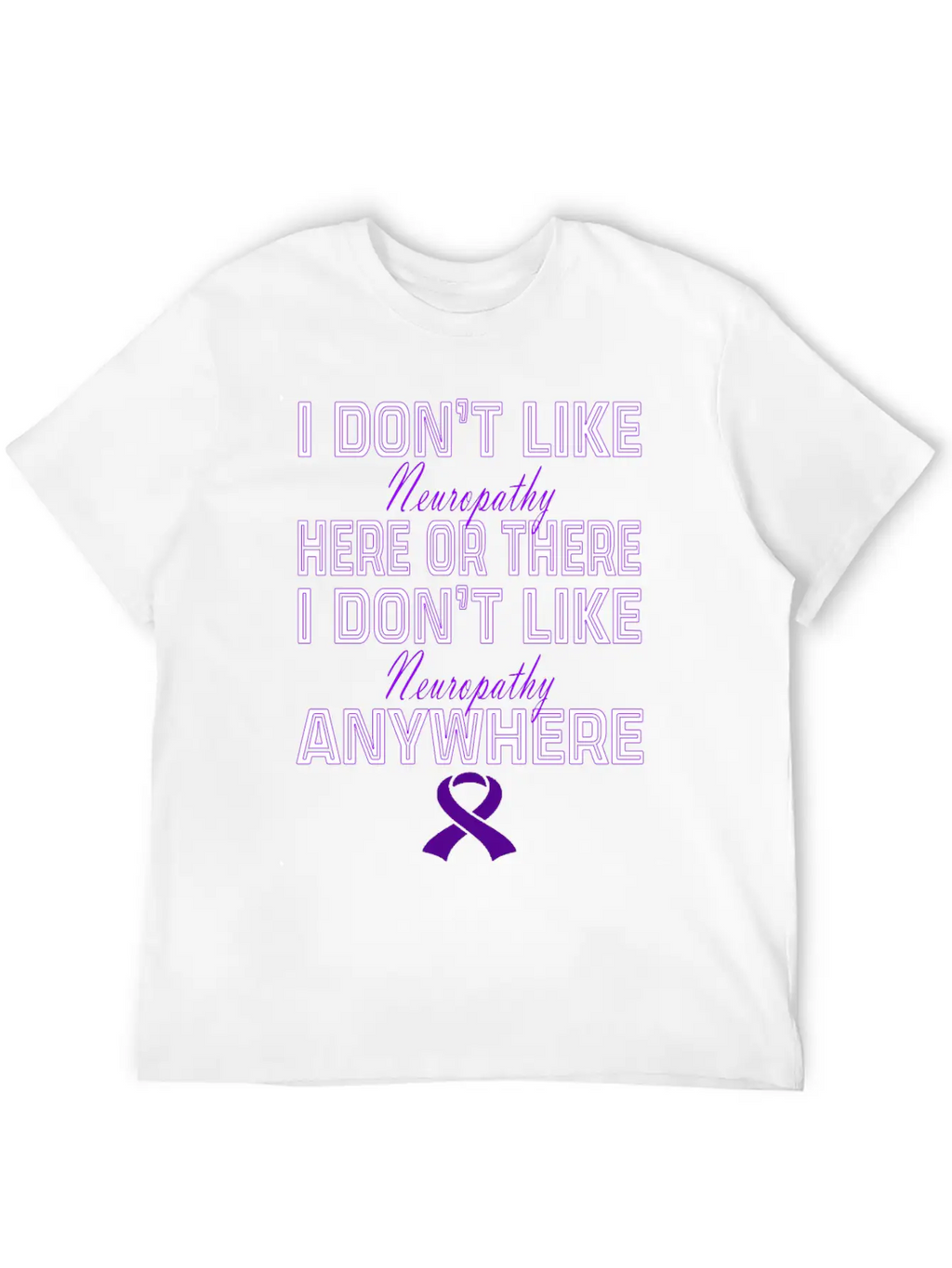 Neuropathy Awareness Relaxed Everyday Tee – Lightweight And Durable Cotton