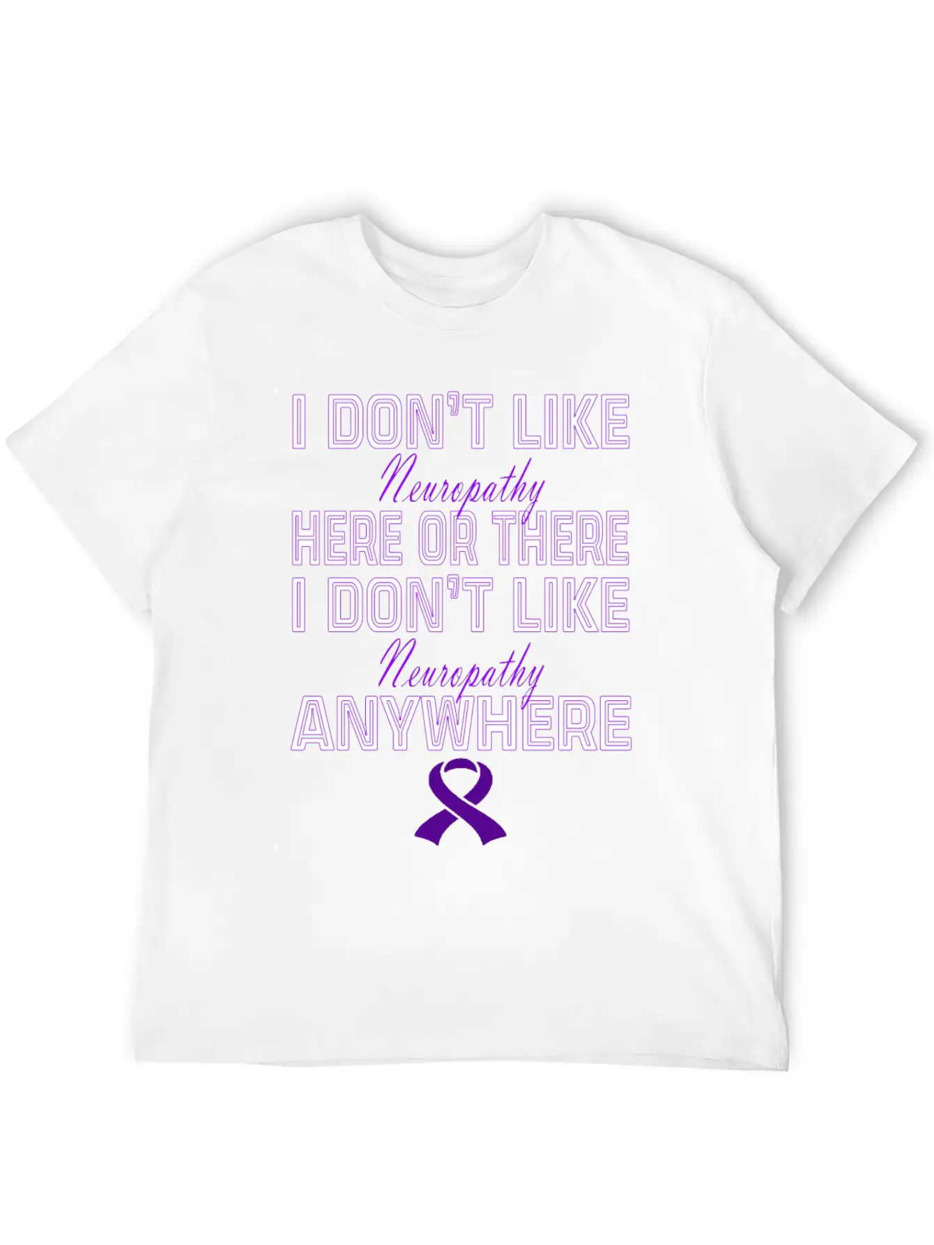 Neuropathy Awareness Relaxed Everyday Tee – Lightweight And Durable Cotton