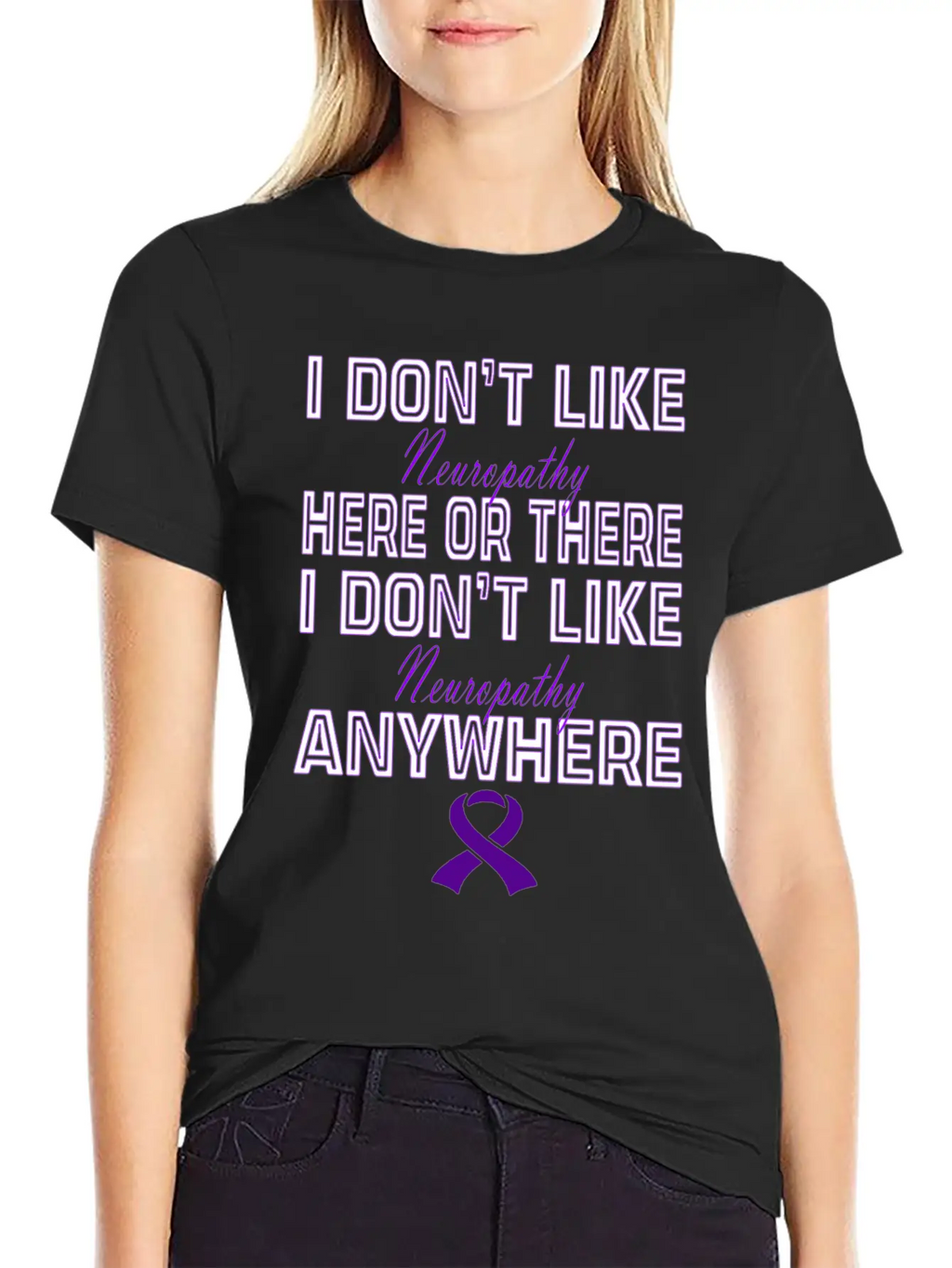 Neuropathy Awareness Relaxed Everyday Tee – Lightweight And Durable Cotton