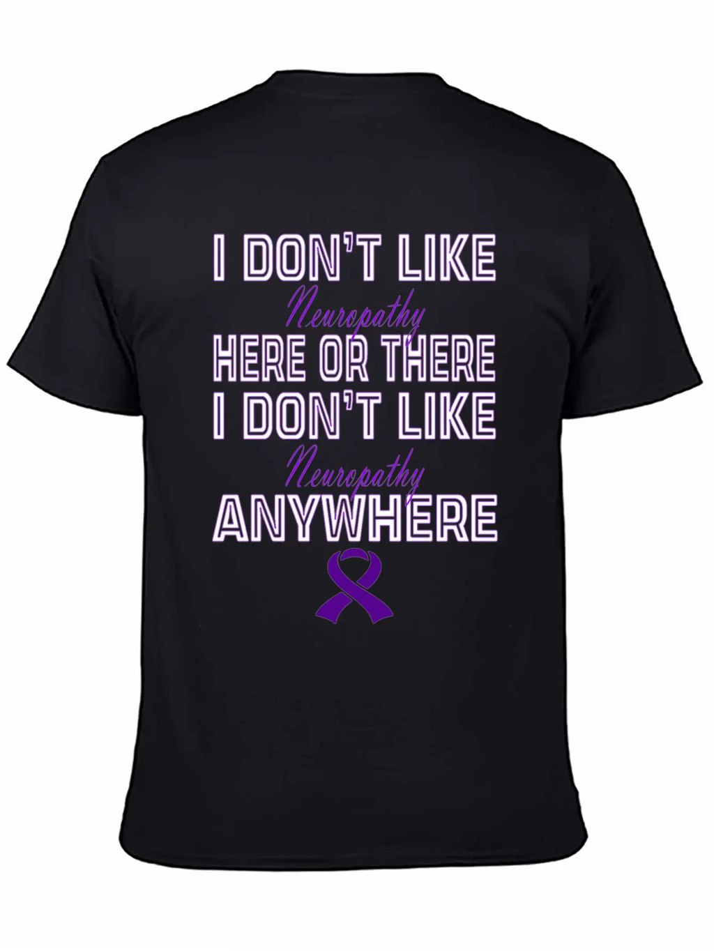Neuropathy Awareness Relaxed Everyday Tee – Lightweight And Durable Cotton